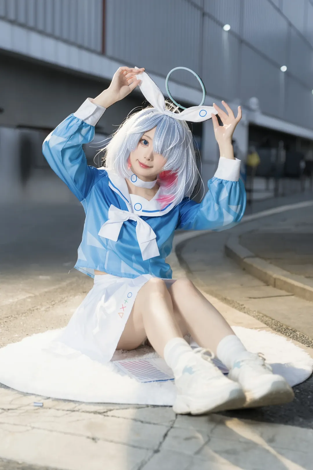 【阿罗娜cos】蔚蓝档案蓝色恶魔，萤火虫漫展巡游记录 - 第 6 张