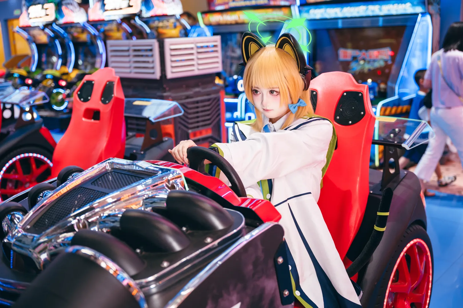 【才羽绿cos】蔚蓝档案的电玩少女 - 第 1 张
