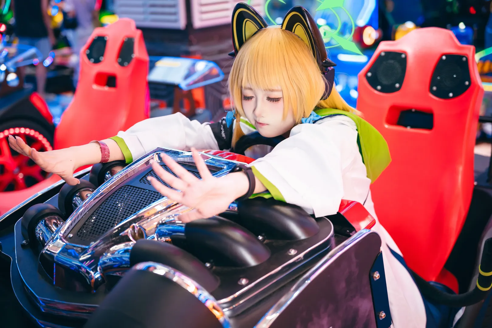 【才羽绿cos】蔚蓝档案的电玩少女 - 第 2 张
