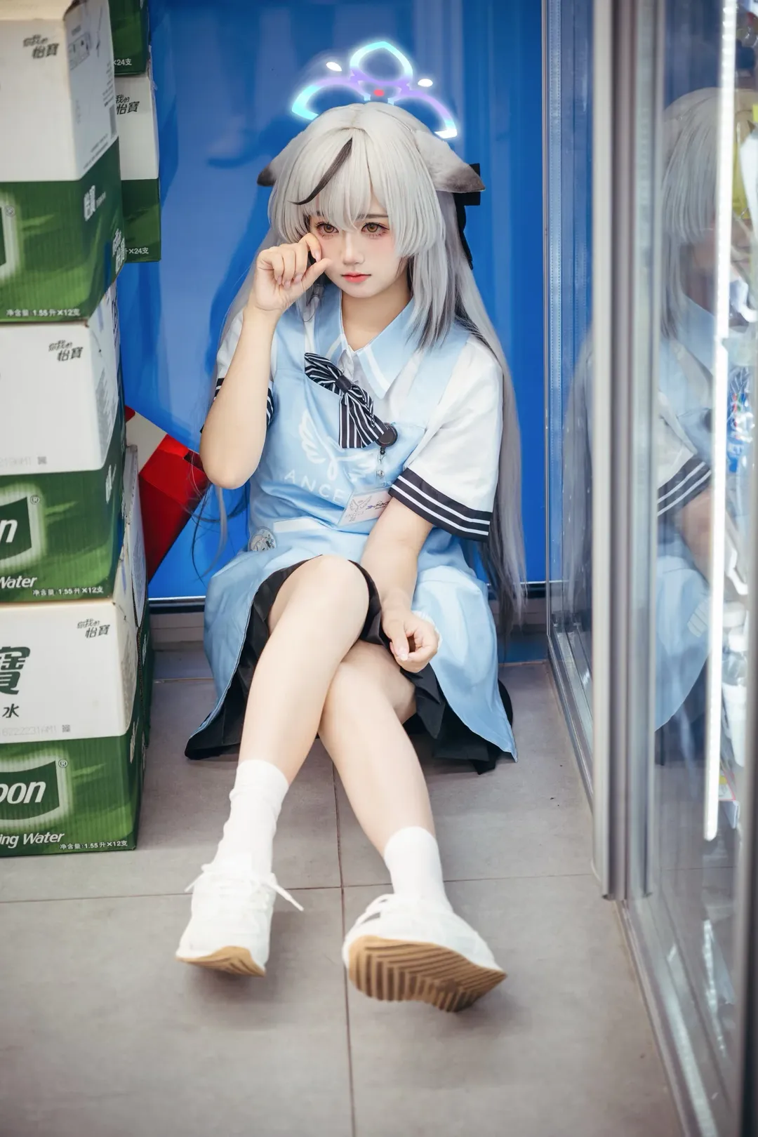 【春原心奈cos】蔚蓝档案罗森联动的打工日常记录 - 第 2 张
