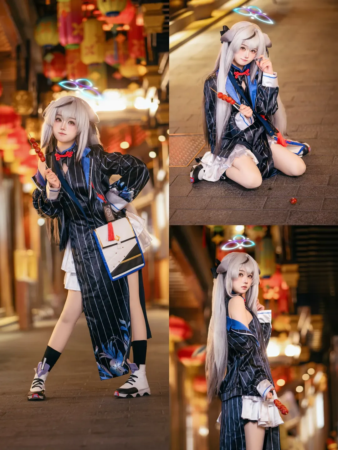 【春原心奈cos】从便利店到银杏林，十三套日常穿搭大放送 - 第 6 张