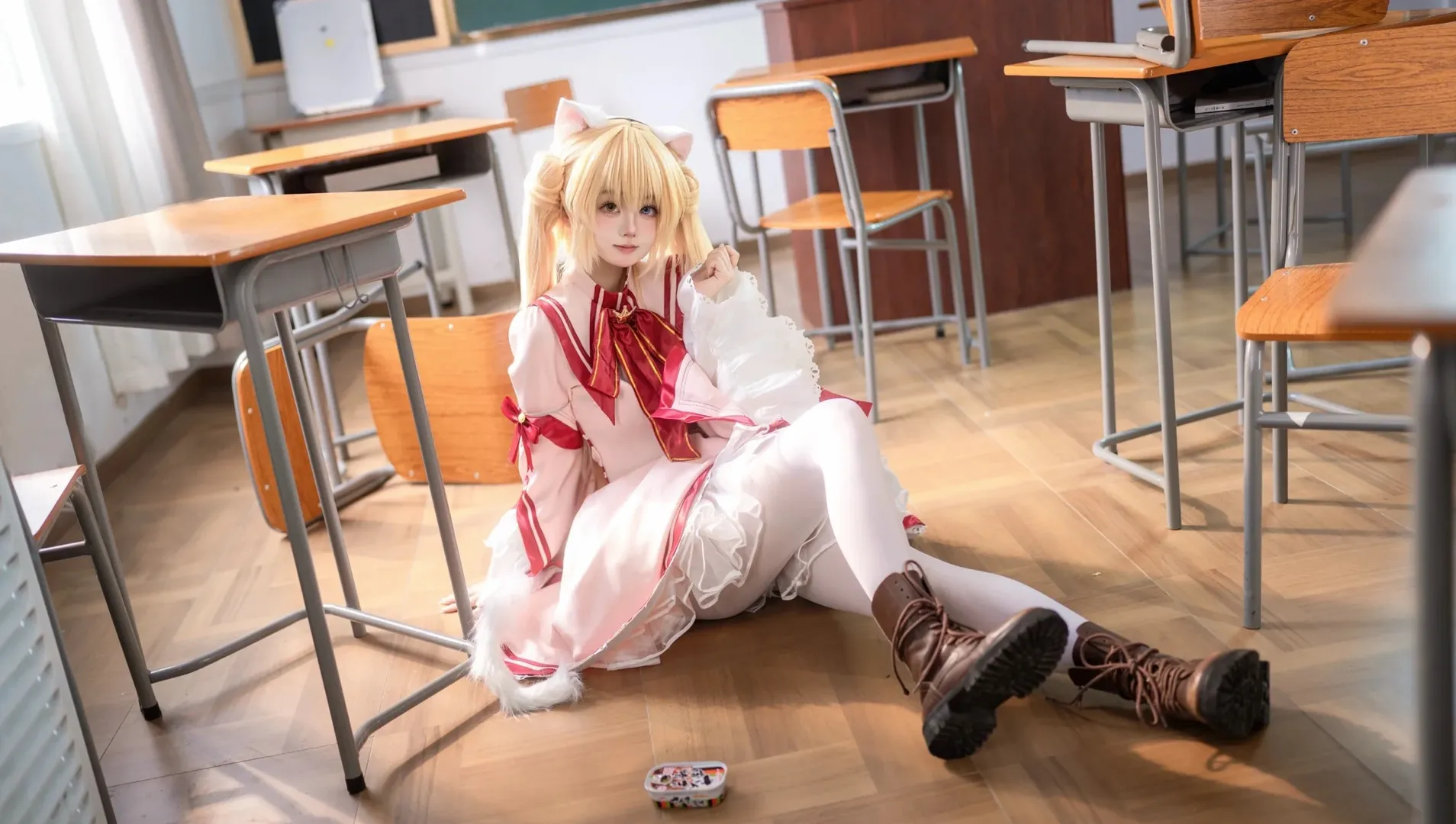 【中津静流cos】Rewrite里的教室里随性一坐 - 第 3 张