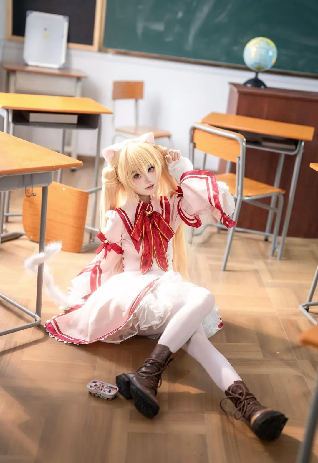 【中津静流cos】Rewrite里的教室里随性一坐 - 第 4 张