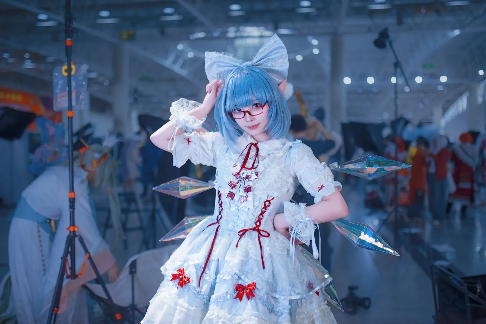【琪露诺cos】东方Project的冰晶妖精，漫展现场的聪明人 - 第 2 张