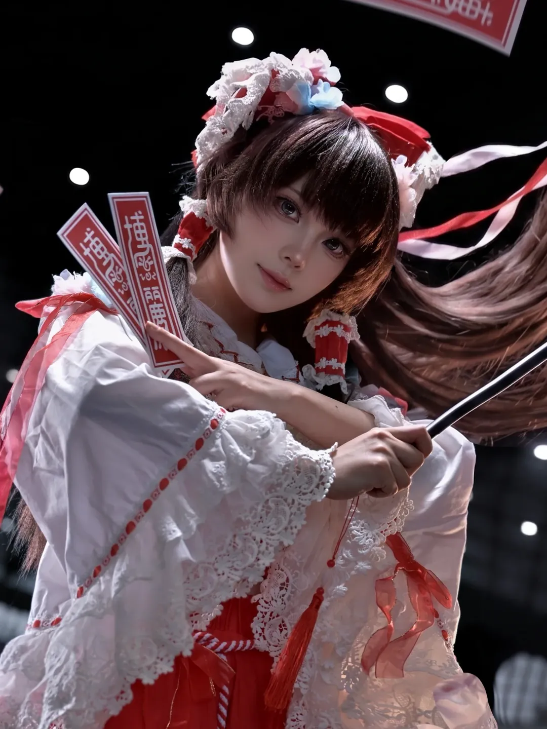 【博丽灵梦cos】东方project红白巫女的漫展场照记录