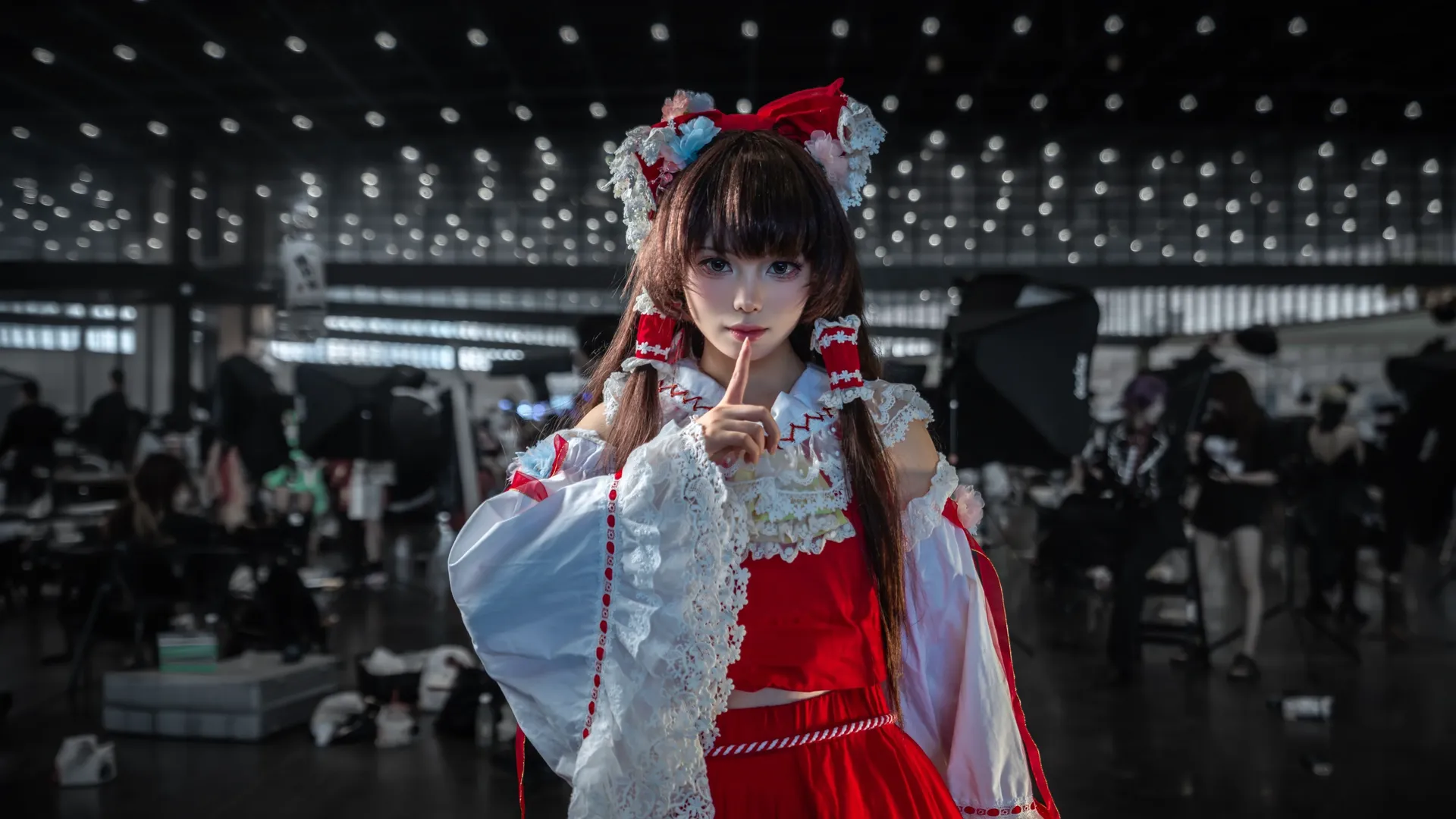 【博丽灵梦cos】东方Project红白巫女的广角冲击力