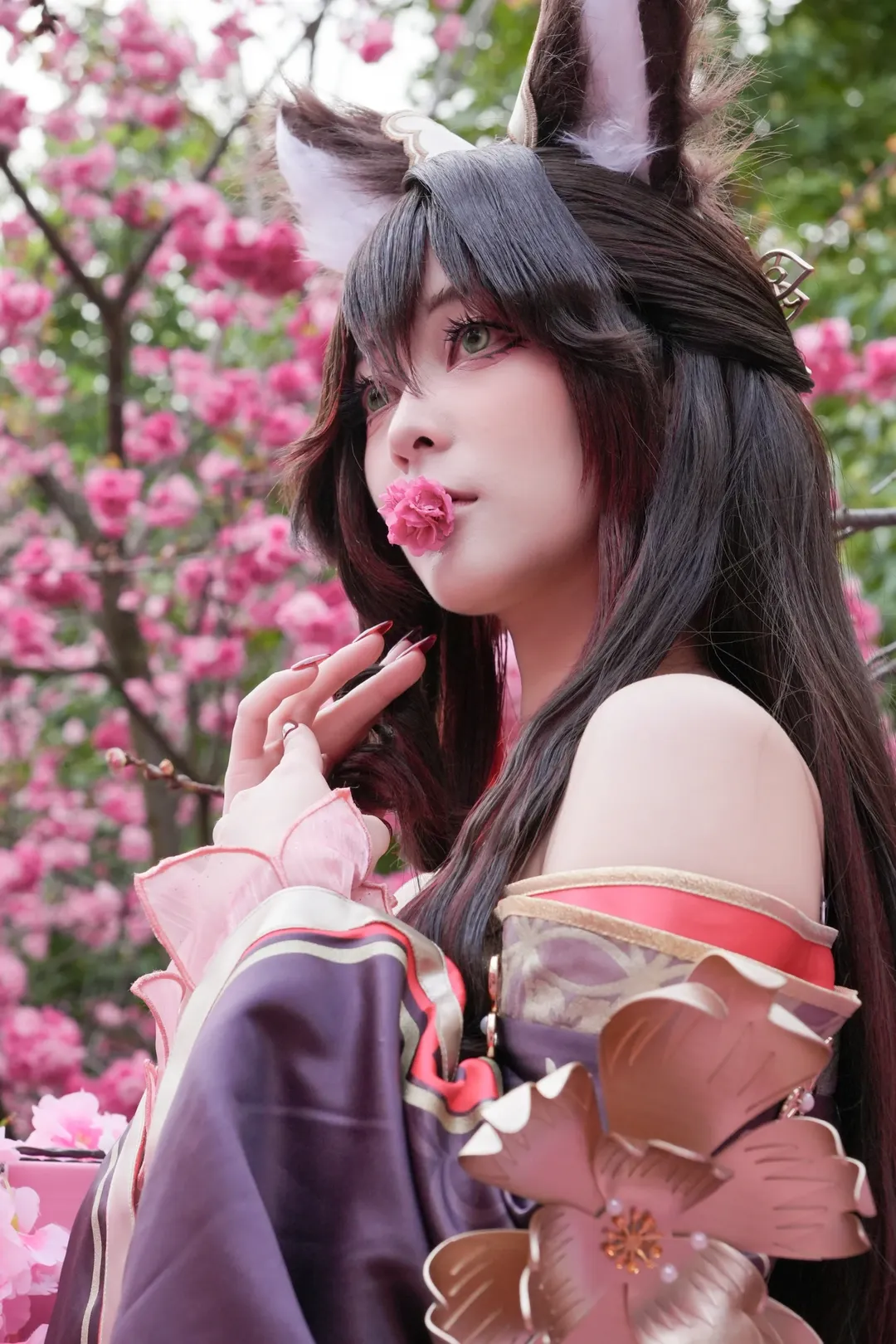 崩坏星穹铁道停云cos 花海间的狐人回眸 - 第 2 张