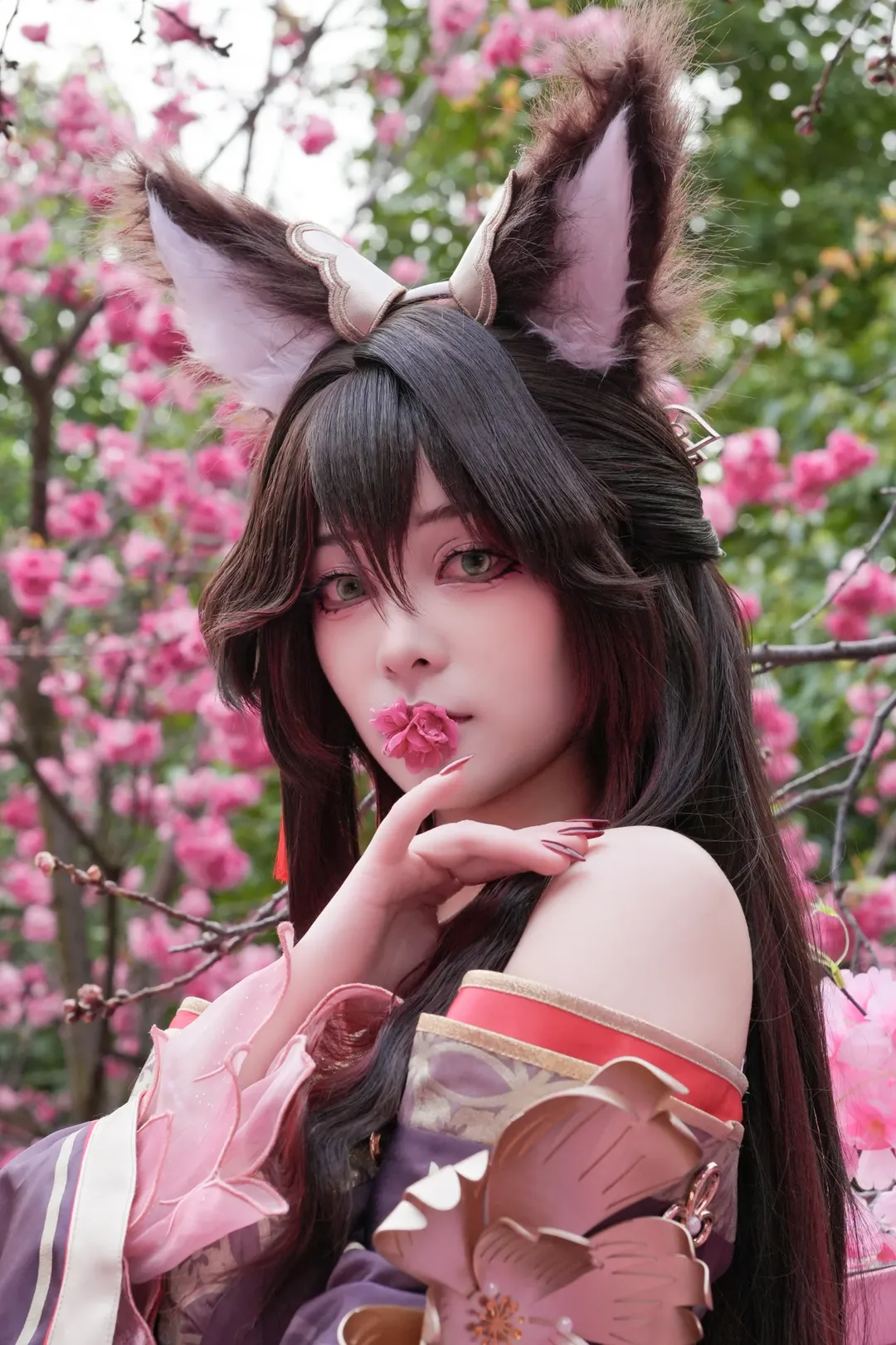崩坏星穹铁道停云cos 花海间的狐人回眸