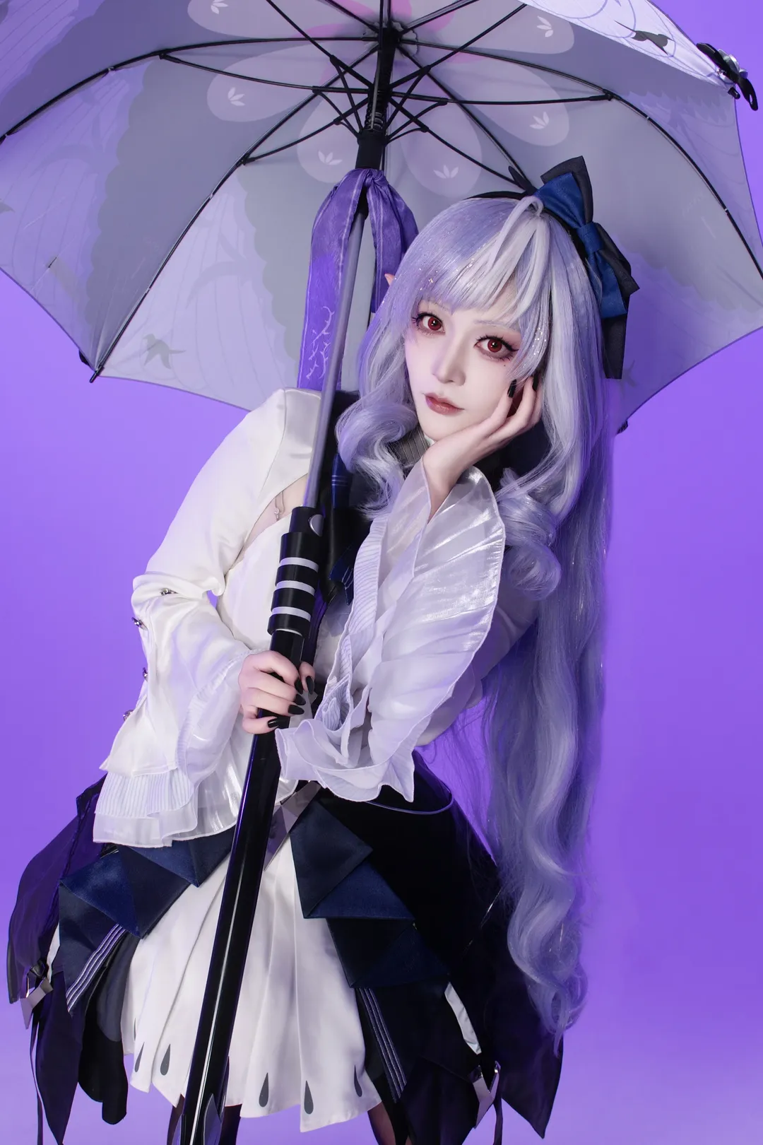 【薇薇安cos】绝区零里的精灵少女与巨型长柄伞 - 第 5 张