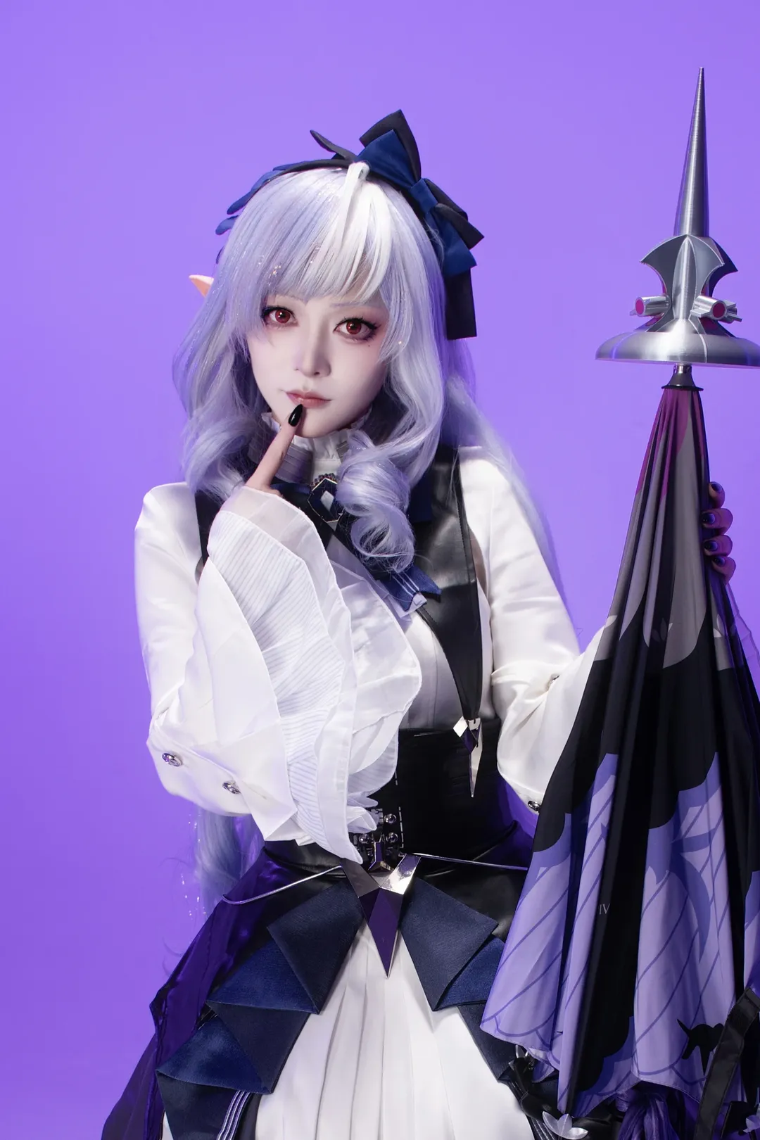 【薇薇安cos】绝区零里的精灵少女与巨型长柄伞 - 第 6 张