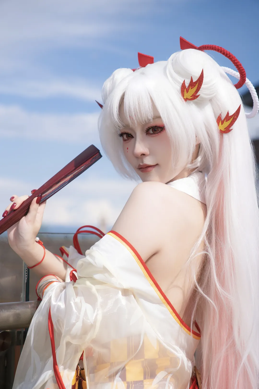 【不知火cos】阴阳师阿离的晴空之下，火蝶乘风起舞 - 第 1 张