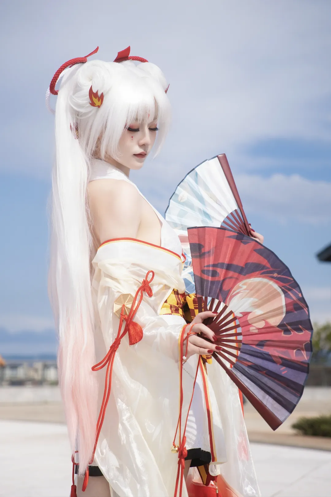 【不知火cos】阴阳师阿离的晴空之下，火蝶乘风起舞 - 第 2 张