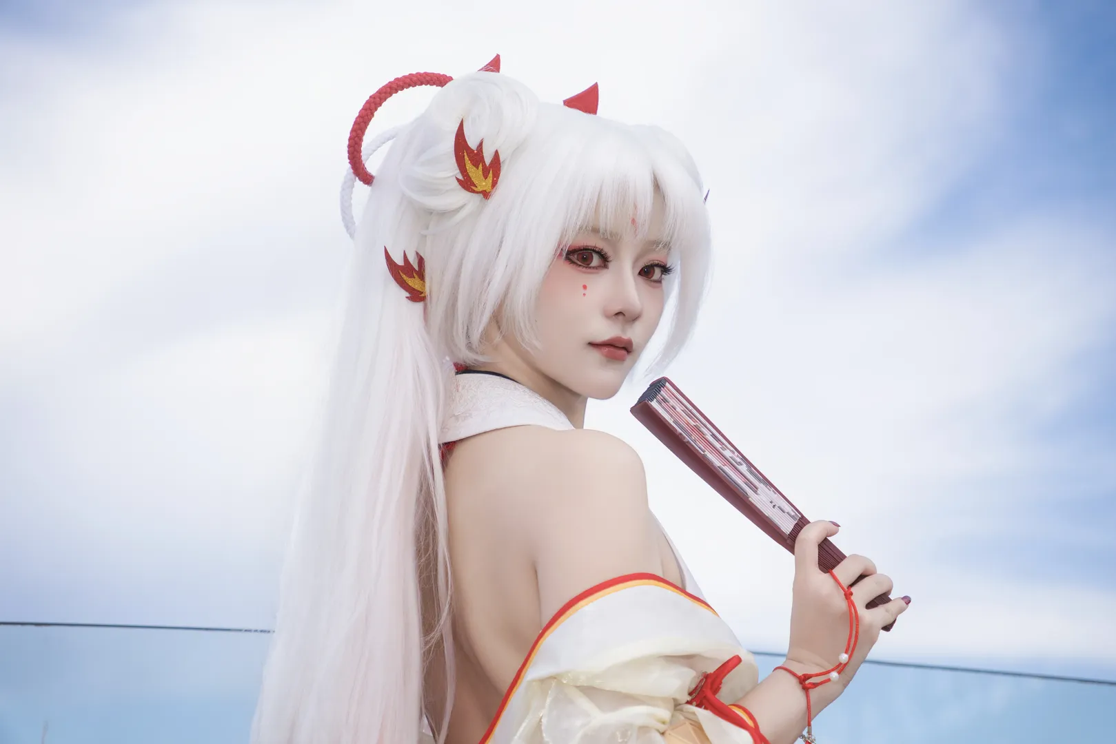 【不知火cos】阴阳师阿离的晴空之下，火蝶乘风起舞