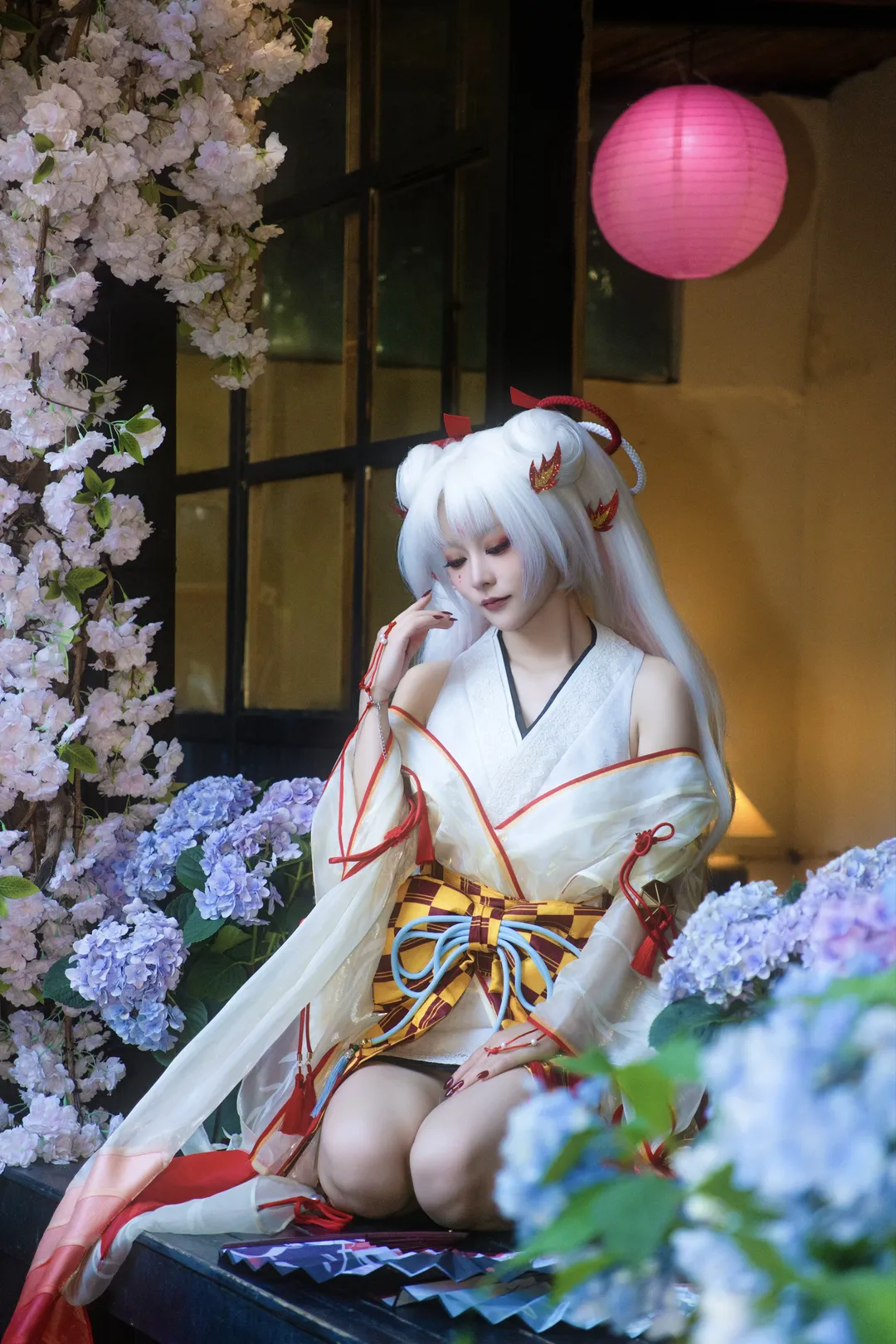 【不知火 コスプレ】陰陽師の庭園の花々の中で、浮雲を払い心の自由を得る - 3 枚目