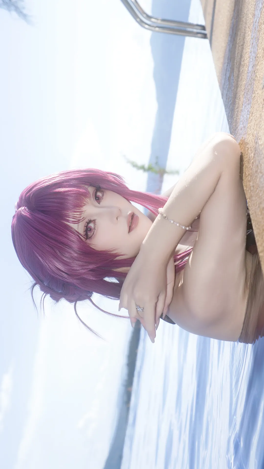 【卡芙卡cos】崩坏星穹铁道的夏日清凉泳装时刻 - 第 1 张