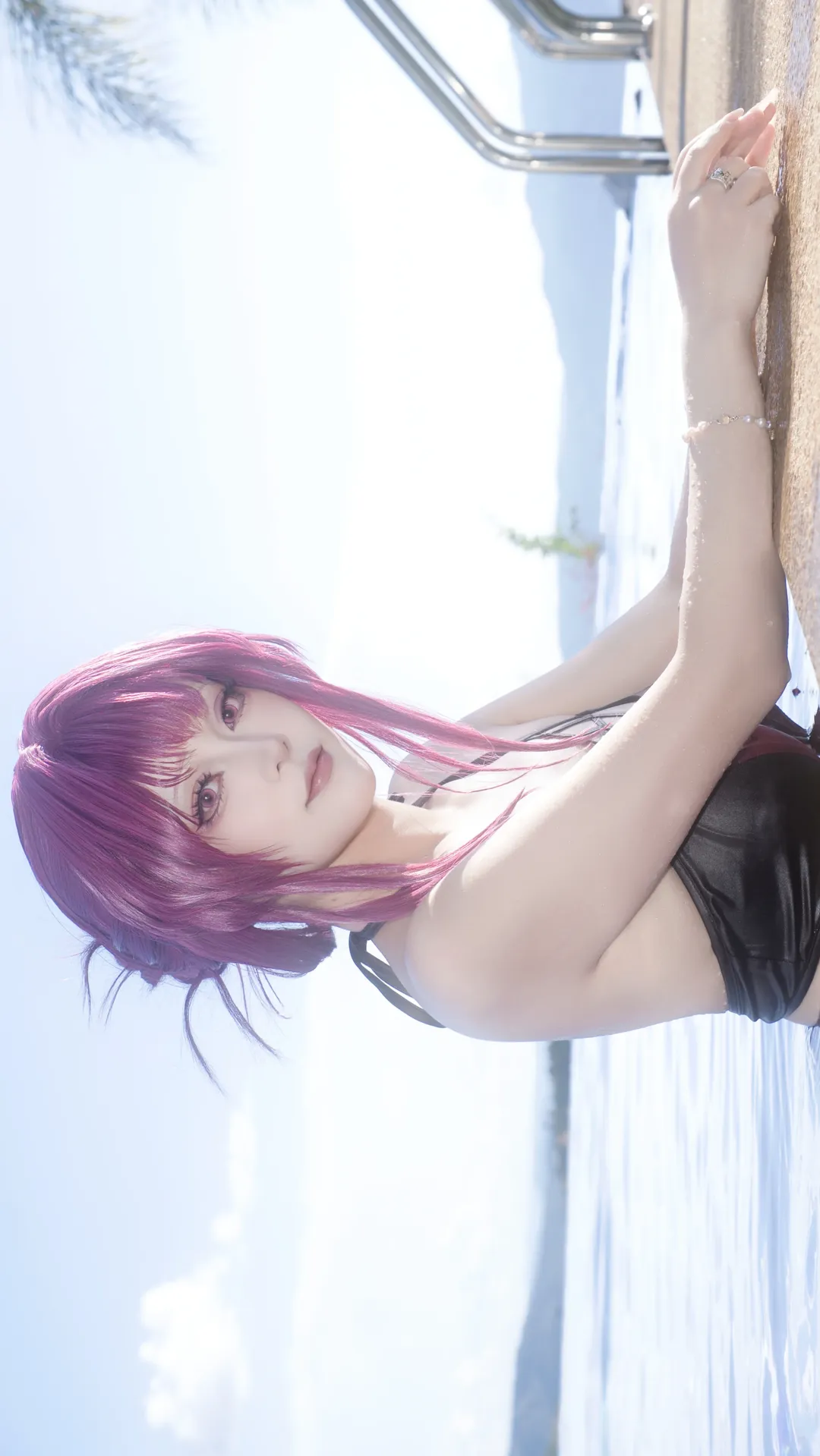 【卡芙卡cos】崩坏星穹铁道的夏日清凉泳装时刻 - 第 2 张
