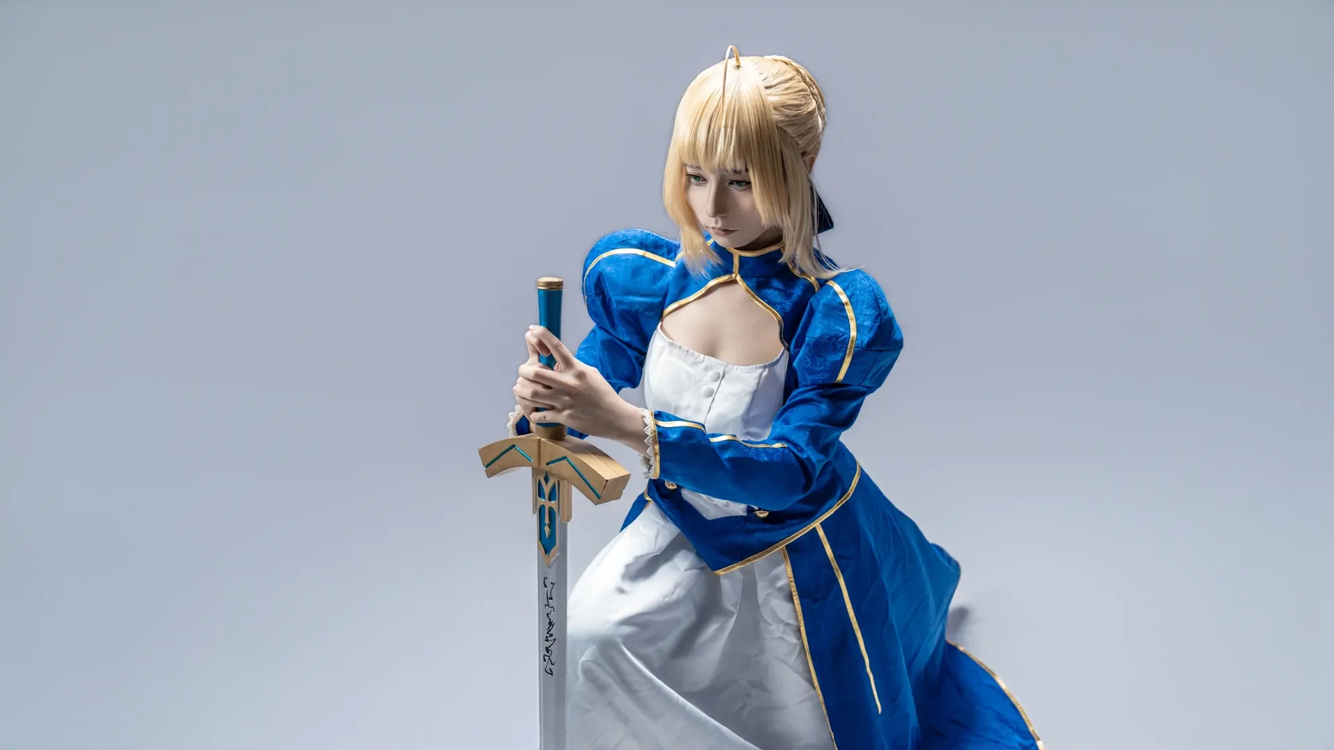 【阿尔托莉雅cos】Fate/Grand Order中的骑士王，圣剑在手的拍摄感想 - 第 1 张