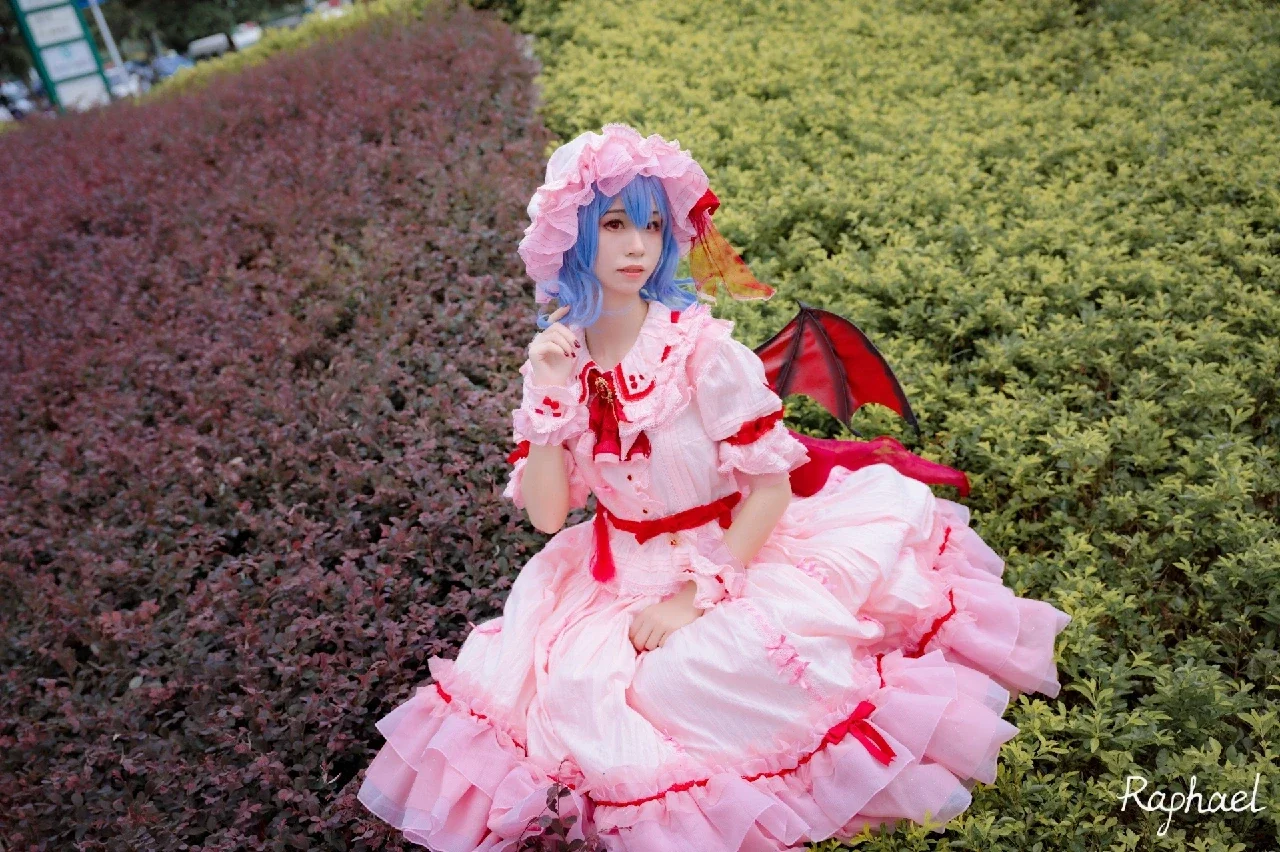 【蕾米莉亚cos】红魔馆的吸血鬼，粉色系恶魔的漫展现场 - 第 2 张