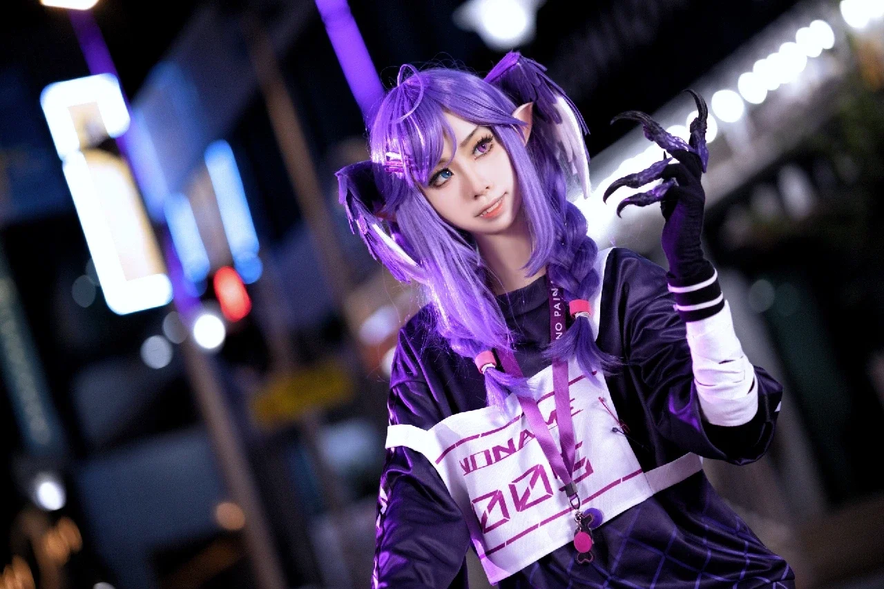 【selentatsuki cos】Nijisanjien 的都市霓虹，深夜街头慵懒随拍 - 第 2 张