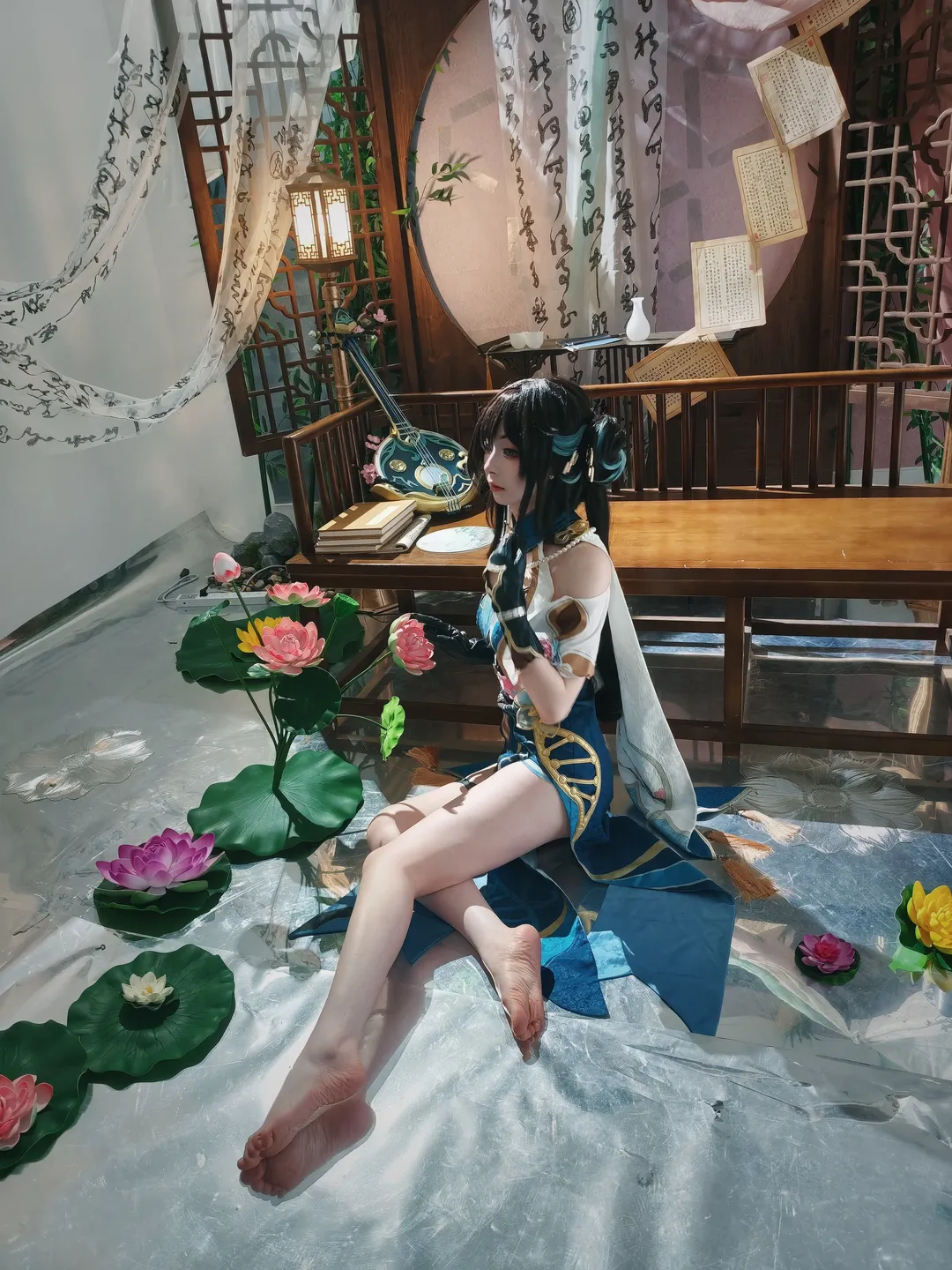 【阮梅cos】崩坏星穹铁道的仙舟韵味，手机随拍的静谧时光 - 第 3 张