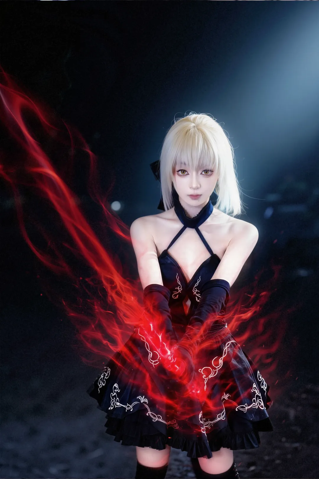 【セイバーオルタコスプレ】Fate/Grand Orderセイバーオルタ最終再臨・敗北のプロセスのChinaJoyイベント写真 - 2 枚目