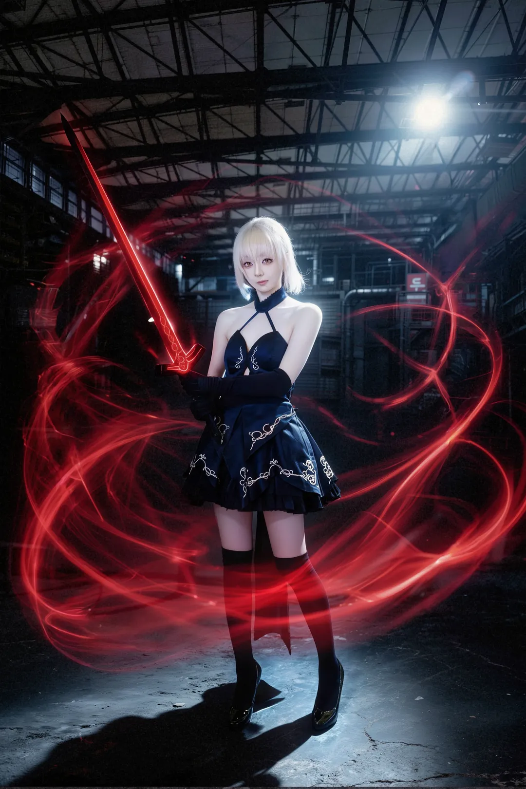 【セイバーオルタコスプレ】Fate/Grand Orderセイバーオルタ最終再臨・敗北のプロセスのChinaJoyイベント写真 - 4 枚目