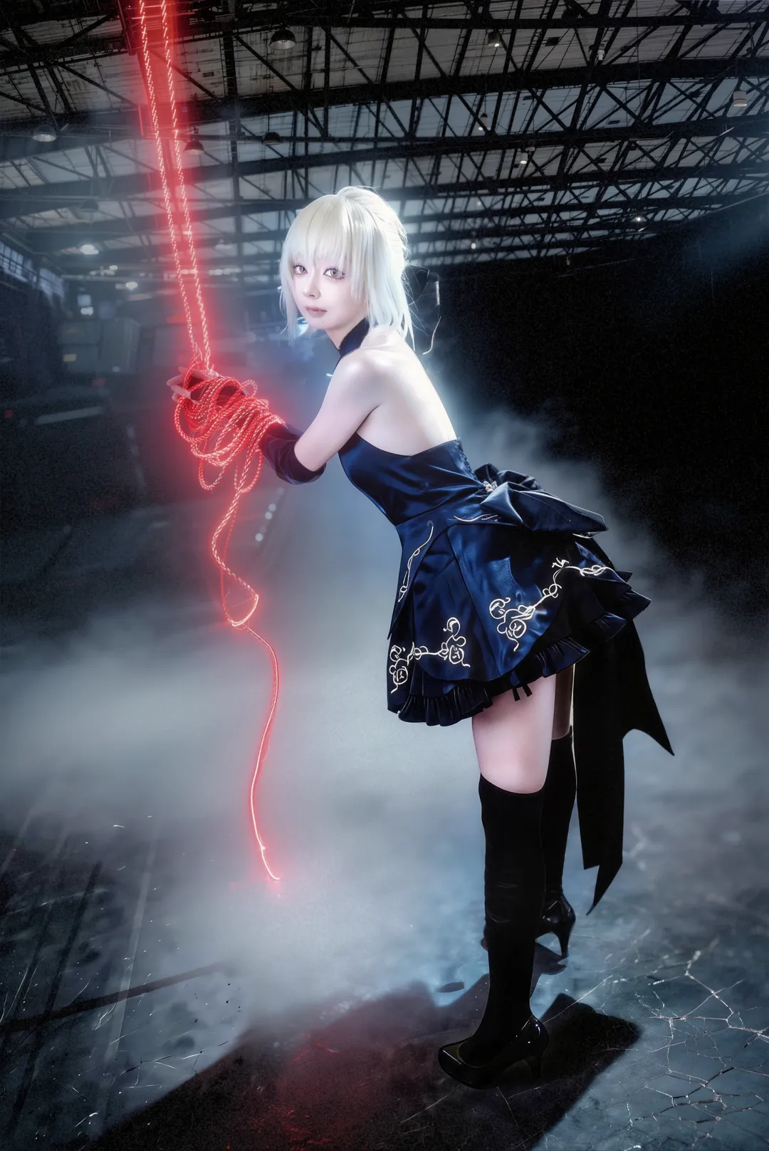 【黑sabercos】FGO黑呆满破战败过程的CJ场照