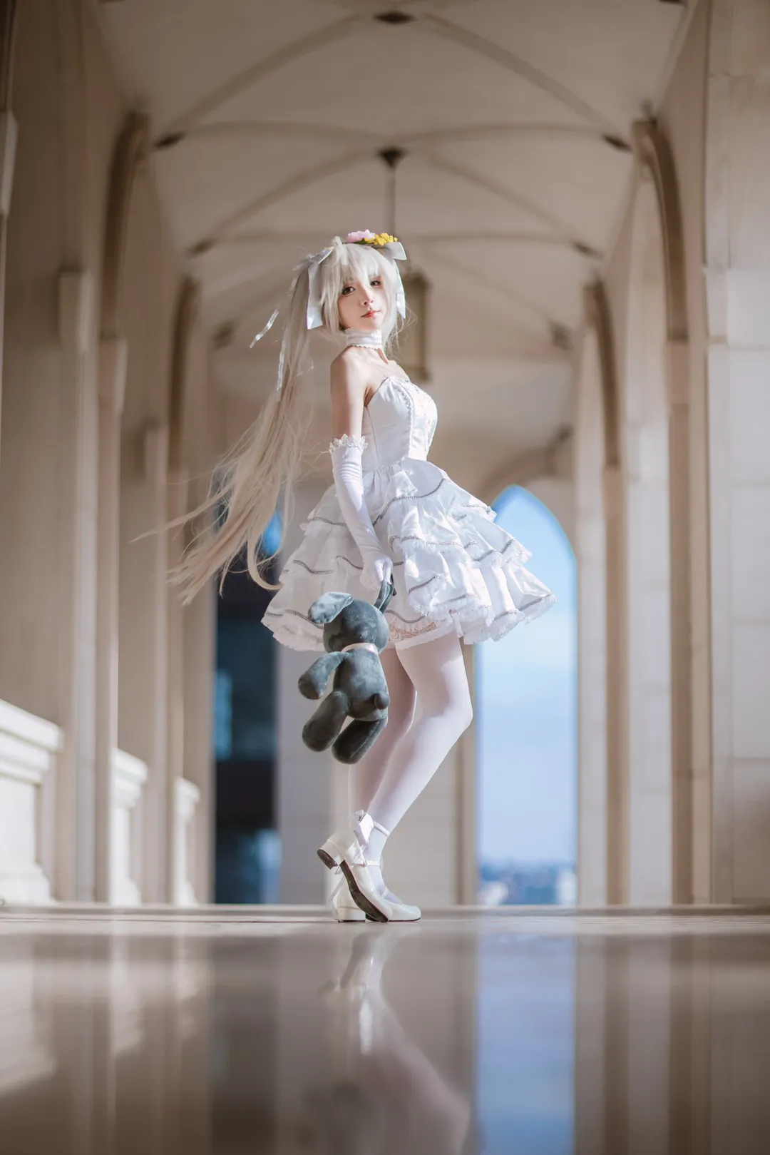 【春日野穹cos】純白花嫁的定妝，囤了幾周的片終於發了 - 第 1 張