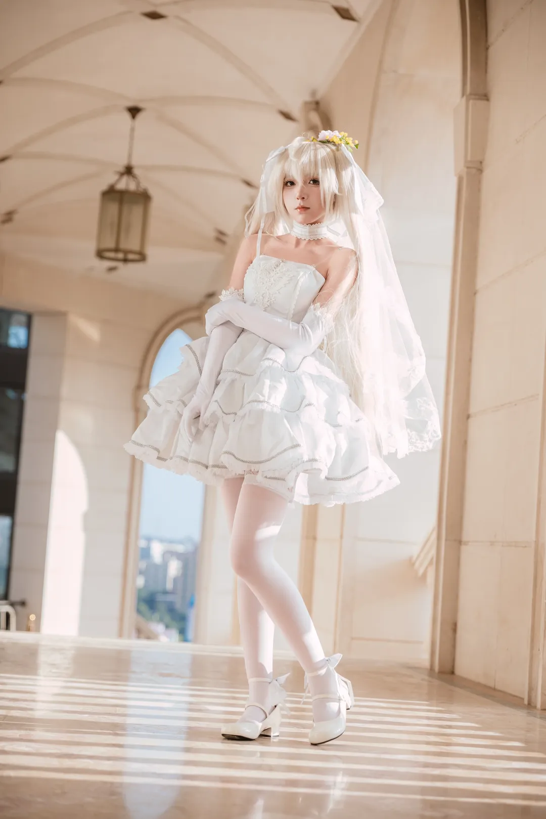 【春日野穹cos】純白花嫁的定妝，囤了幾周的片終於發了 - 第 5 張