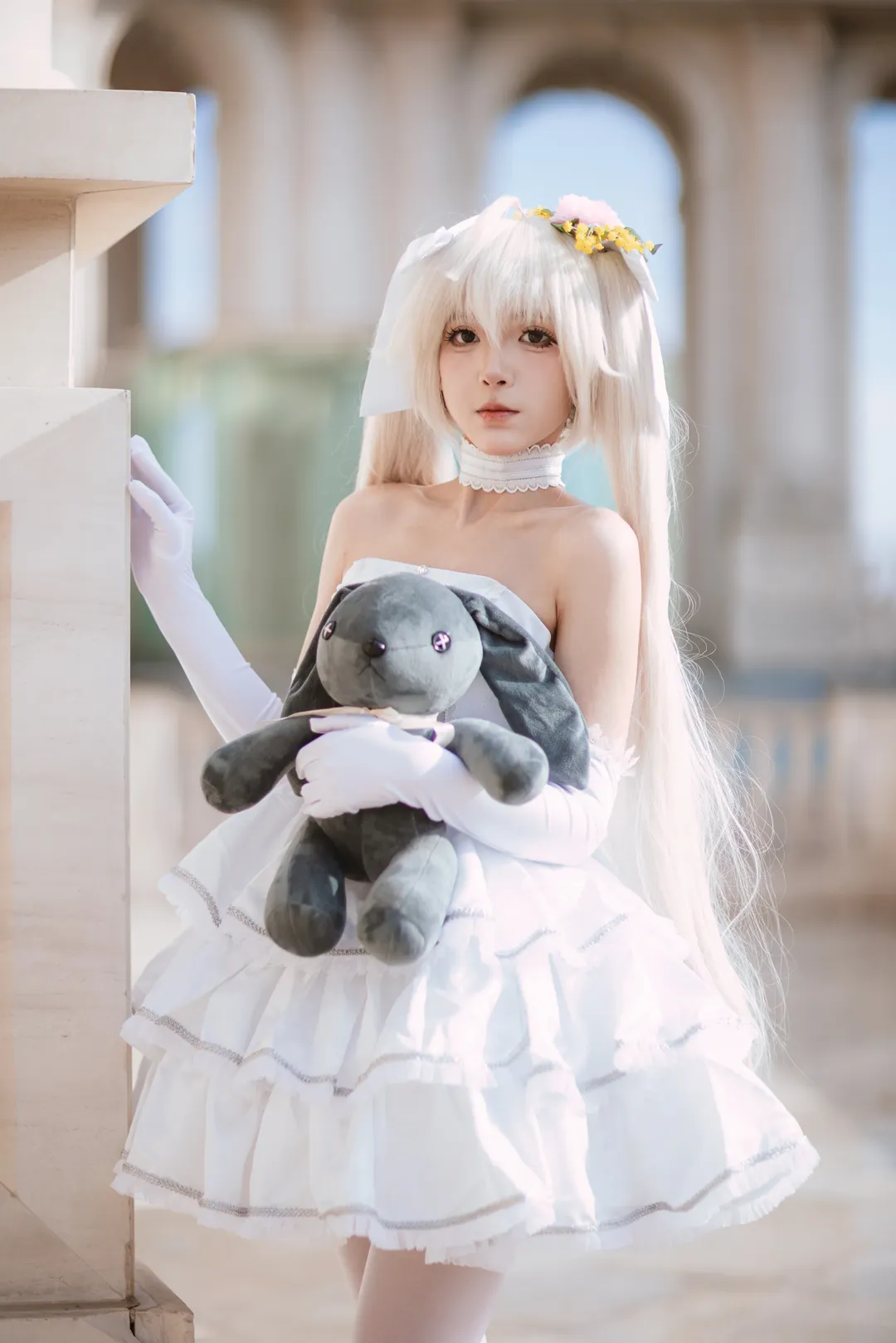【春日野穹cos】純白花嫁的定妝，囤了幾周的片終於發了 - 第 8 張