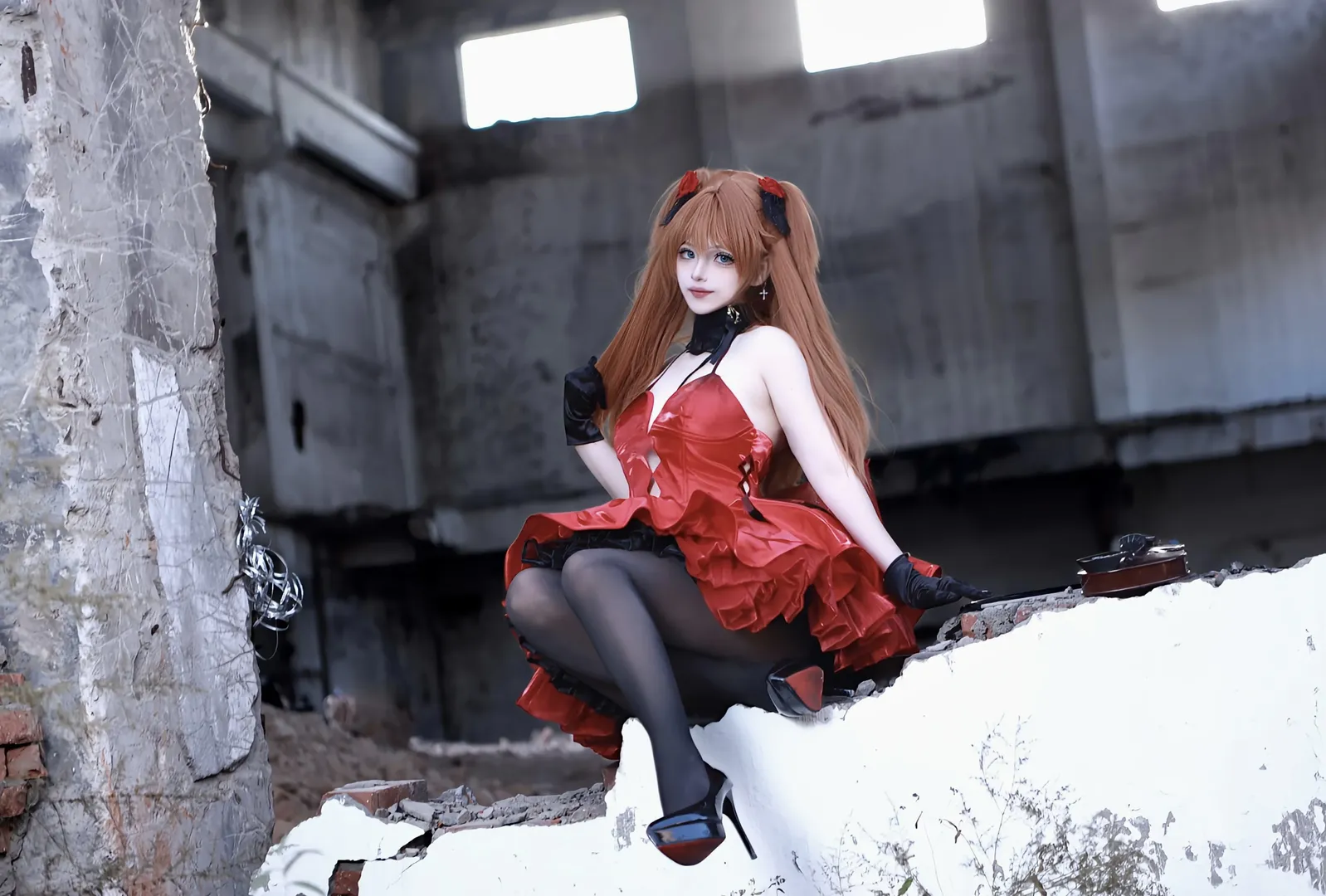 【明日香cos】新世纪福音战士废墟里的生日祝福
