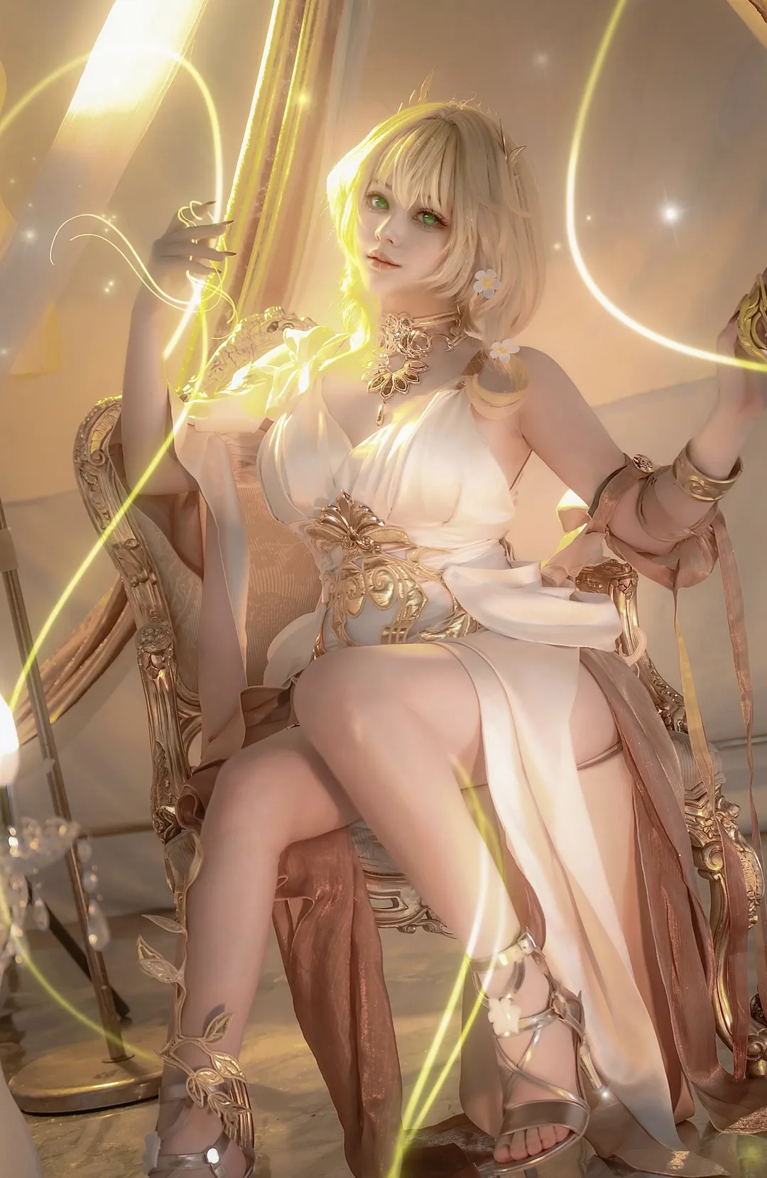 【阿格莱雅cos】崩坏星穹铁道中的金色神使