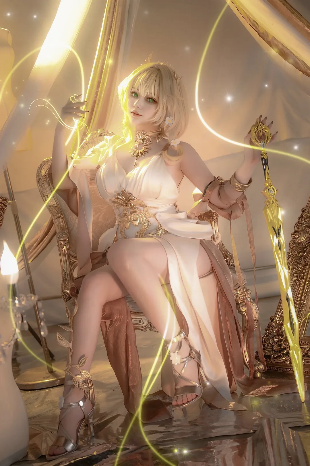 【阿格莱雅cos】崩坏星穹铁道中的金色神使 - 第 2 张