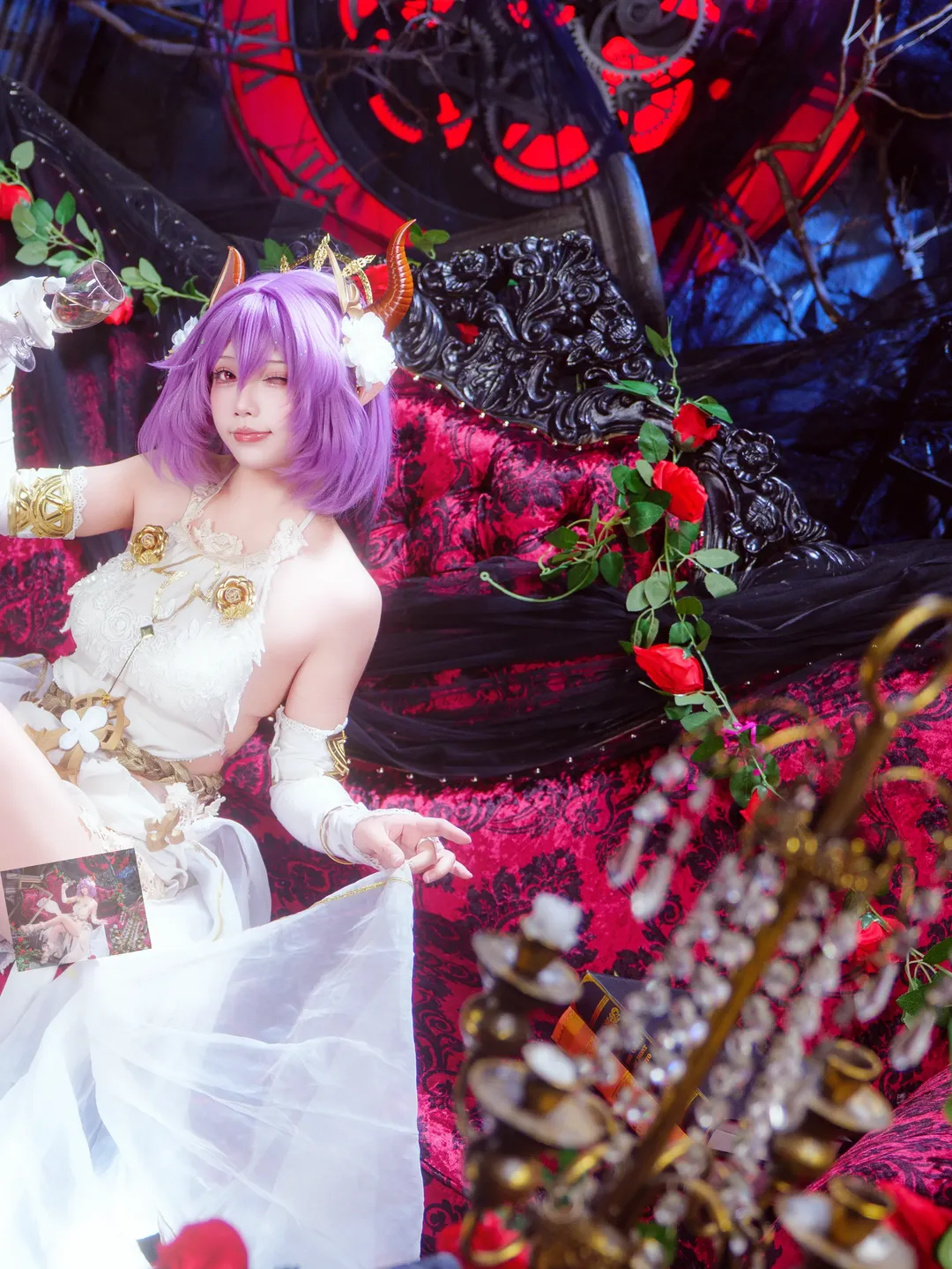 【龙姬古蕾雅cos】碧蓝幻想神域战姬的复古拍摄体验 - 第 2 张