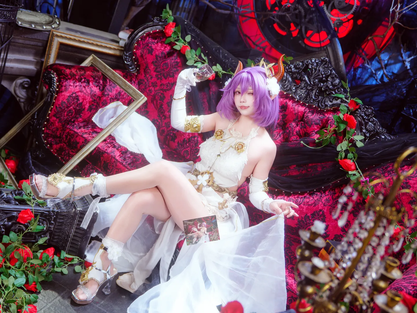 【龙姬古蕾雅cos】碧蓝幻想神域战姬的复古拍摄体验 - 第 3 张