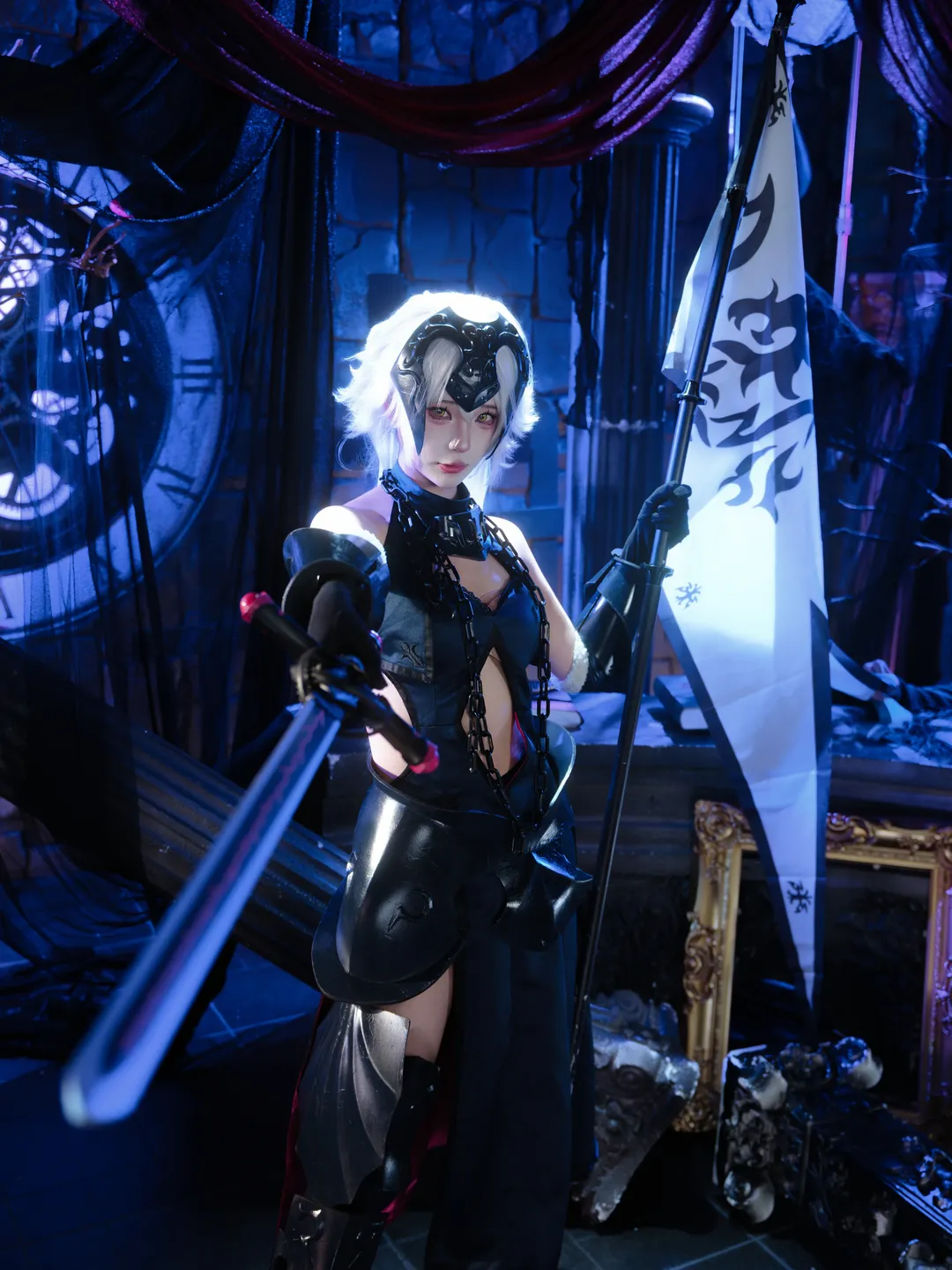 【黑贞德cos】命运-冠位指定，黑教堂里的孤傲龙之魔女 - 第 1 张