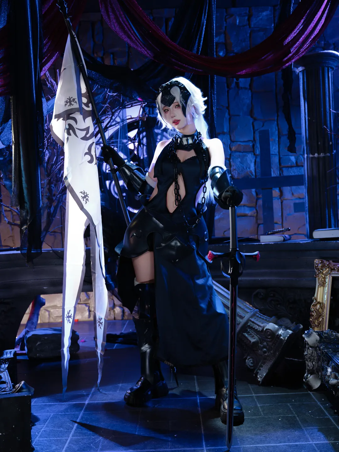 【黑贞德cos】命运-冠位指定，黑教堂里的孤傲龙之魔女 - 第 5 张