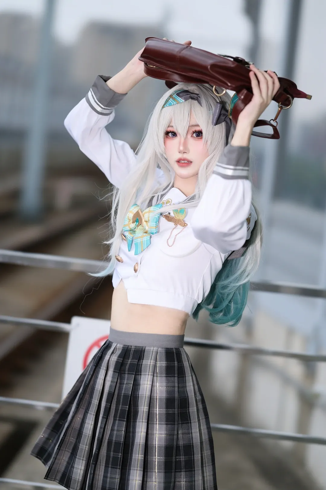 【ホタル コスプレ】『崩壊：スターレイル』春の手紙、学園感あふれるJK制服スタイル - 1 枚目