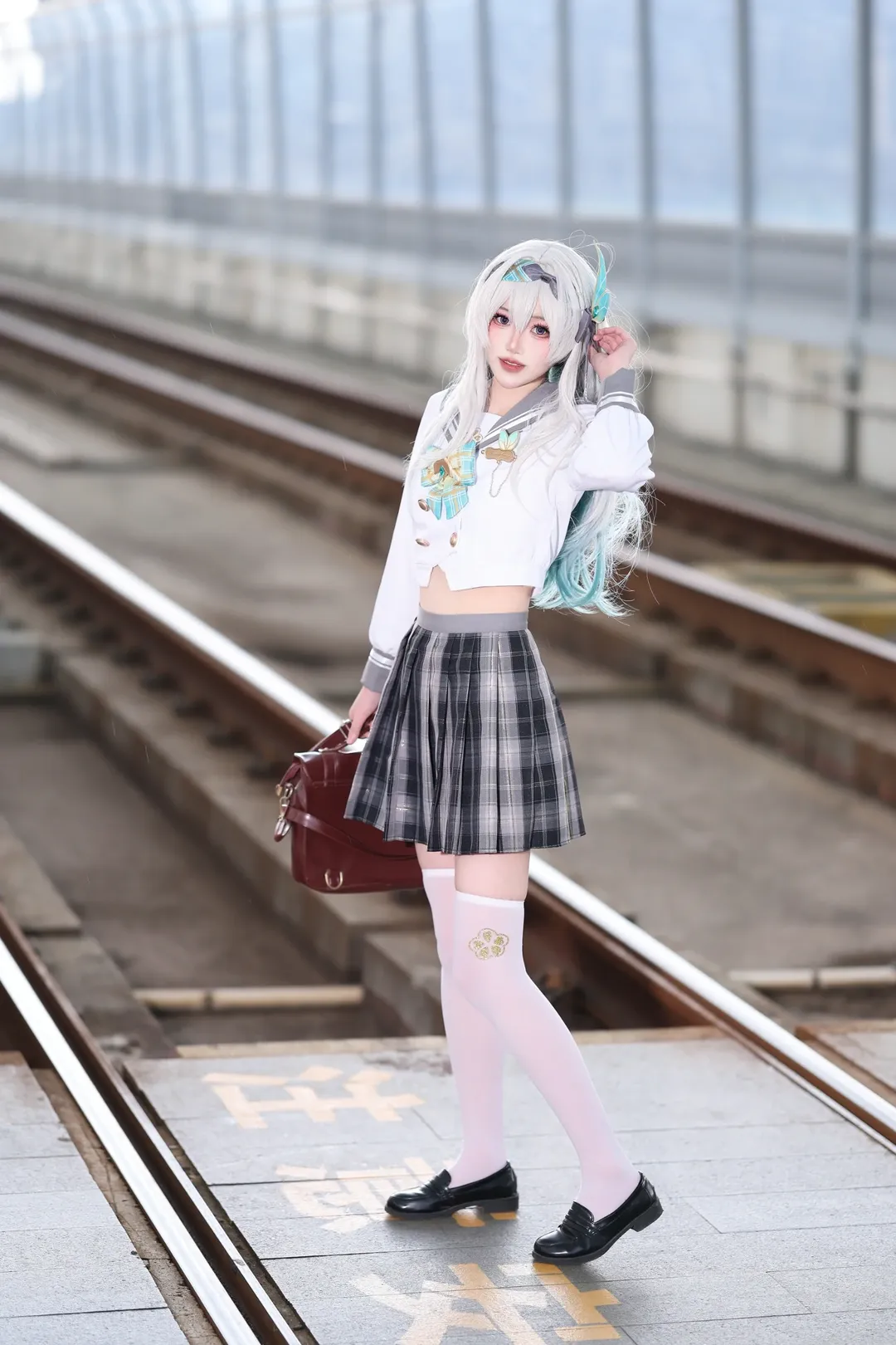 【ホタル コスプレ】『崩壊：スターレイル』春の手紙、学園感あふれるJK制服スタイル - 3 枚目
