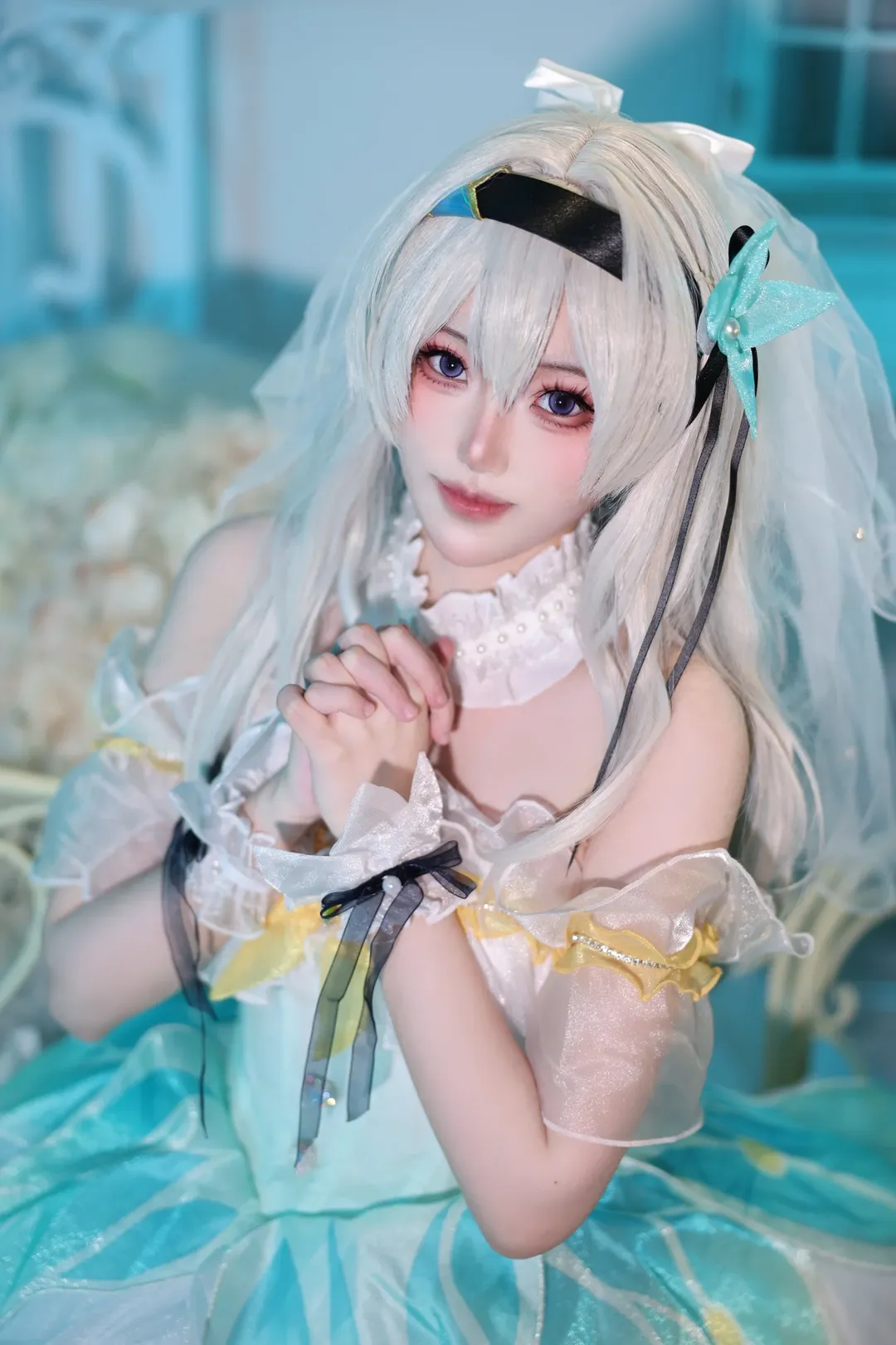【流萤cos】崩坏星穹铁道，纯白花嫁与星海的交织 - 第 3 张