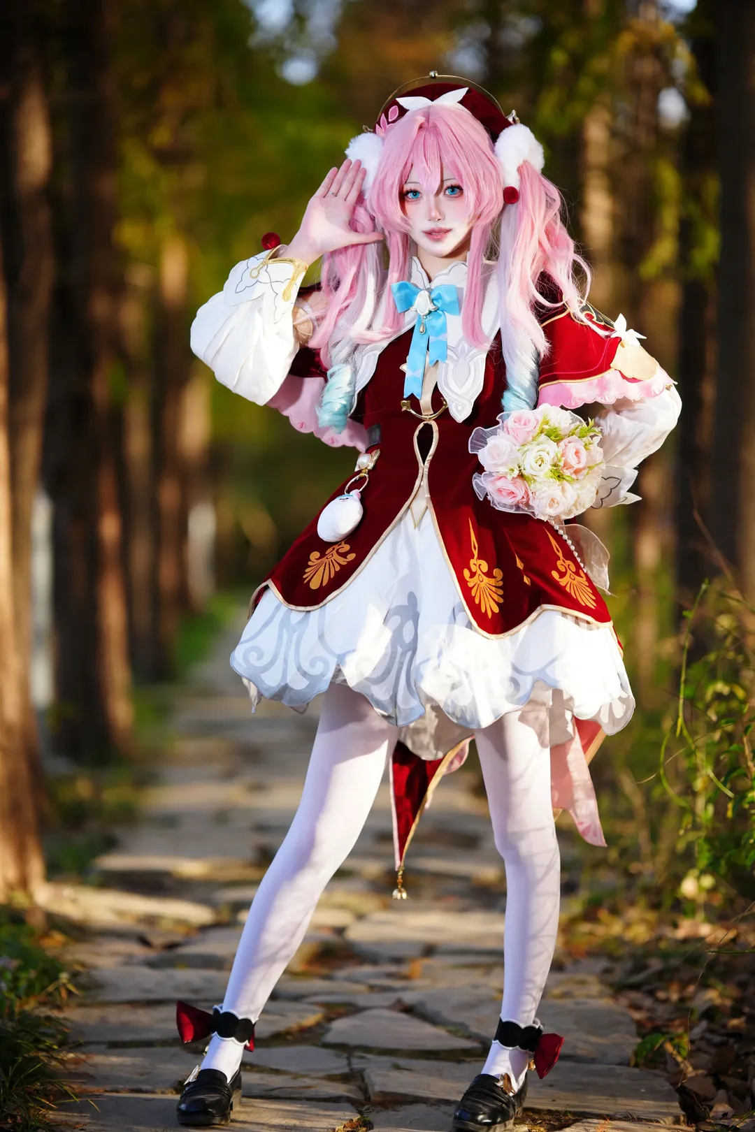 【风堇cos】在崩坏星穹铁道的林间小路上拾起花束 - 第 3 张