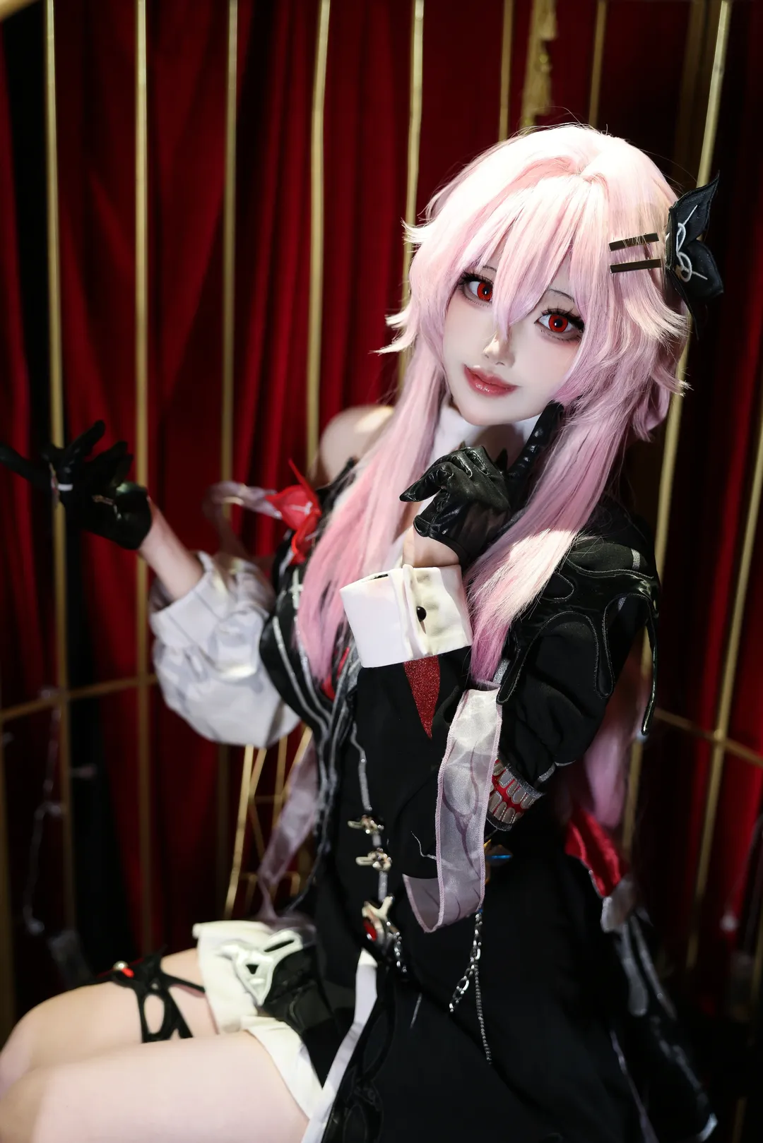 【长夜月cos】崩坏星穹铁道，如影随形的长夜黑红笼中记 - 第 3 张