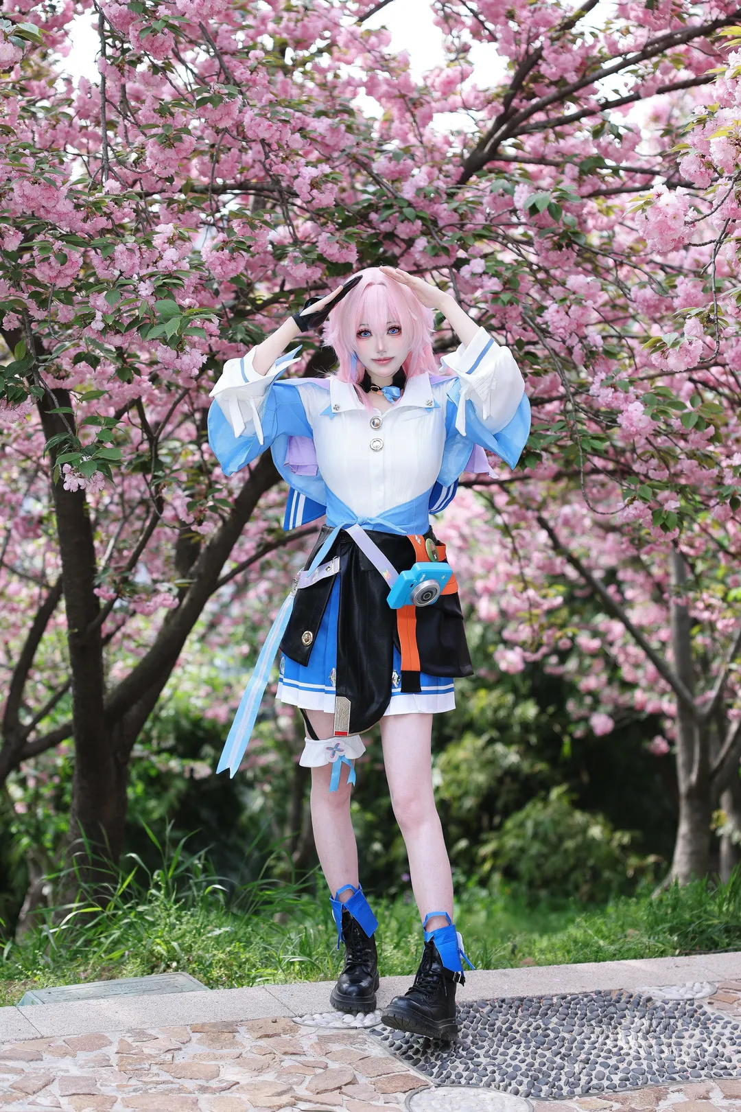 【三月なのか コスプレ】桜の木の下で切り取る春の瞬間、『崩壊：スターレイル』巡礼の旅 - 2 枚目