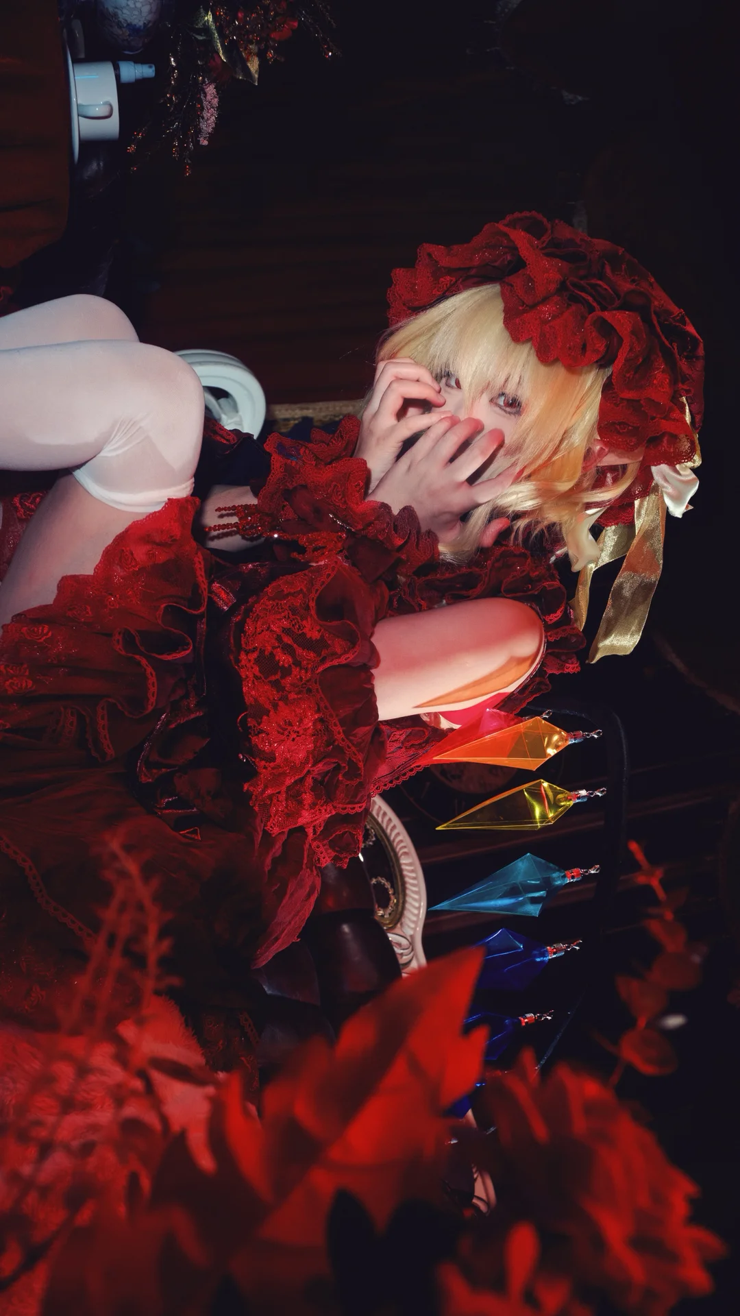 【芙兰朵露cos】东方project暗黑哥特风的棚拍尝试 - 第 2 张