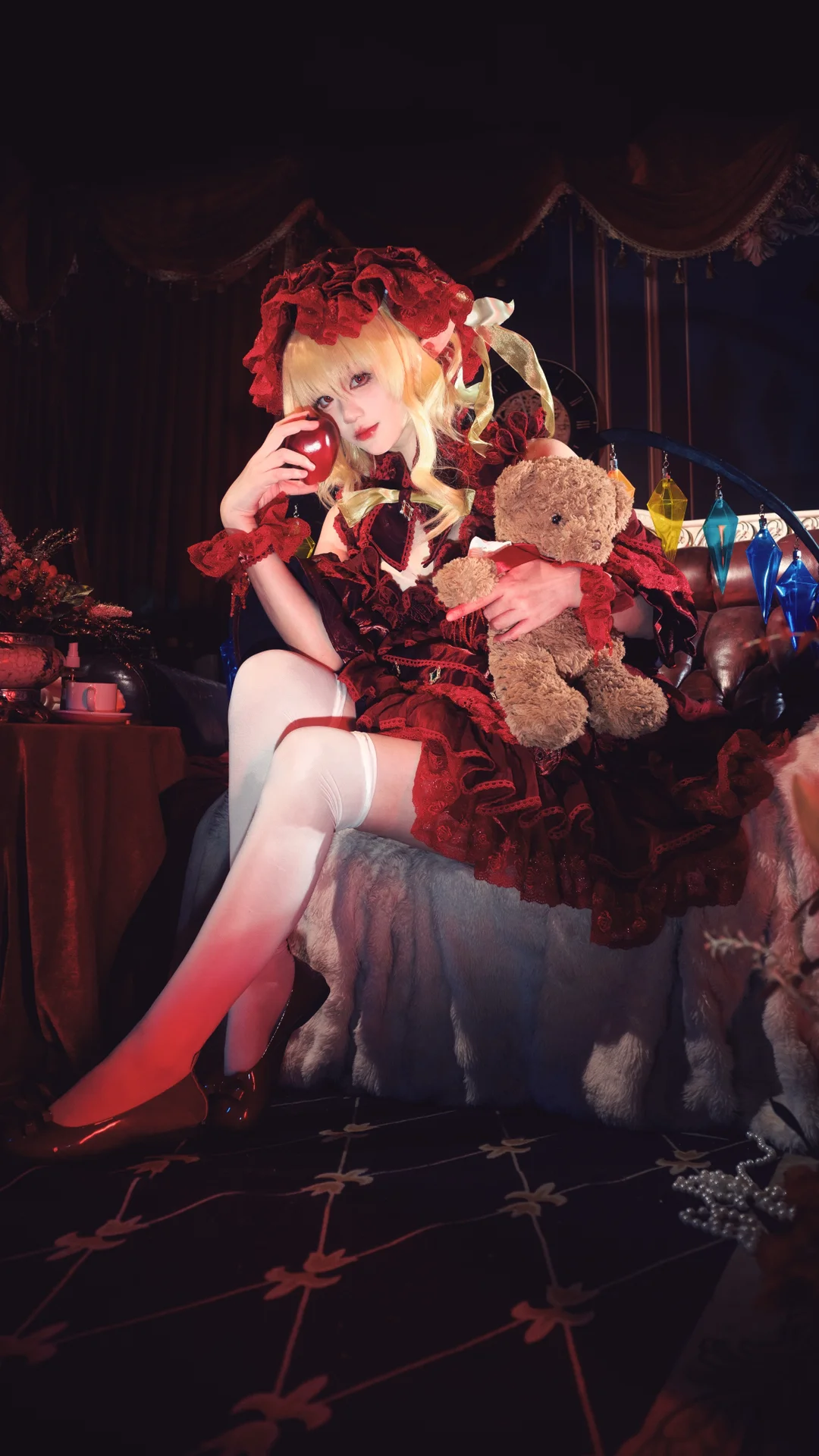 【芙兰朵露cos】东方project暗黑哥特风的棚拍尝试