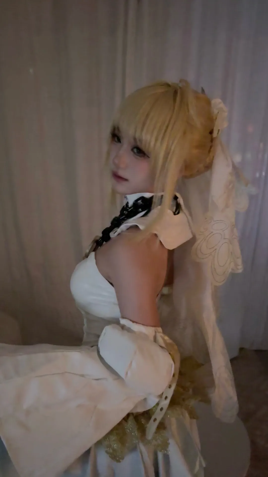 【尼禄花嫁cos】从130斤减掉15斤后挑战FGO的白色战袍 - 第 2 张