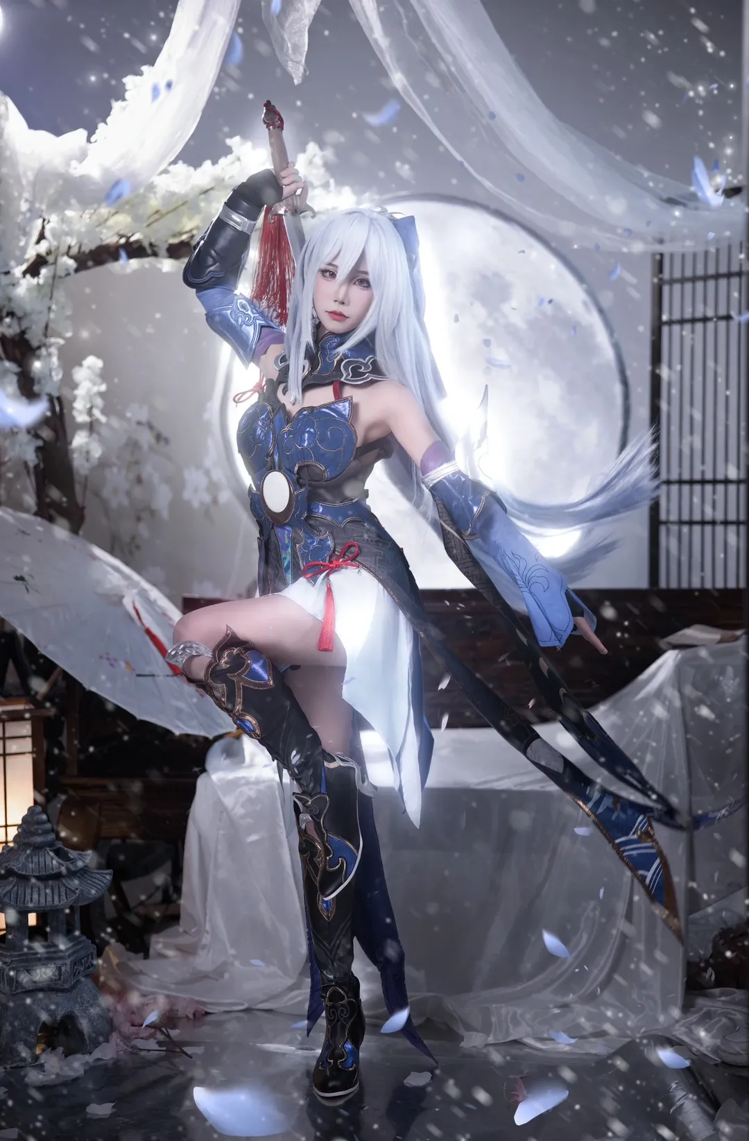 【镜流cos】崩坏星穹铁道的月下剑舞