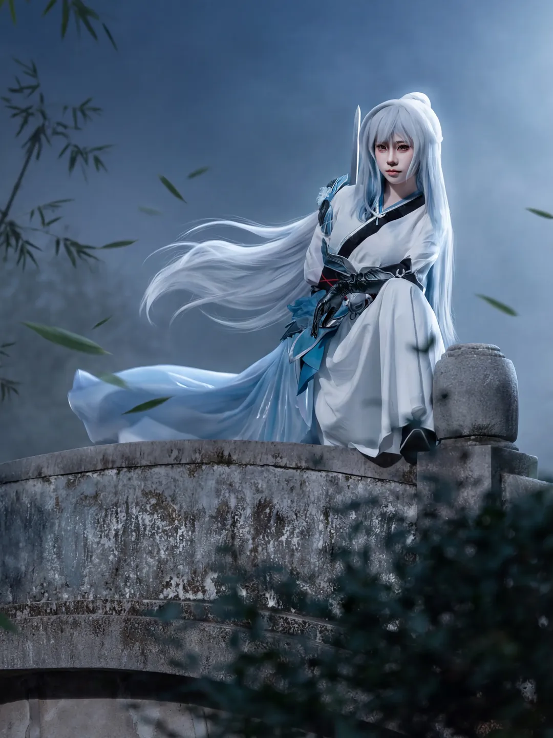 【镜流cos】崩坏星穹铁道的清冷月色与竹林晚风 - 第 2 张