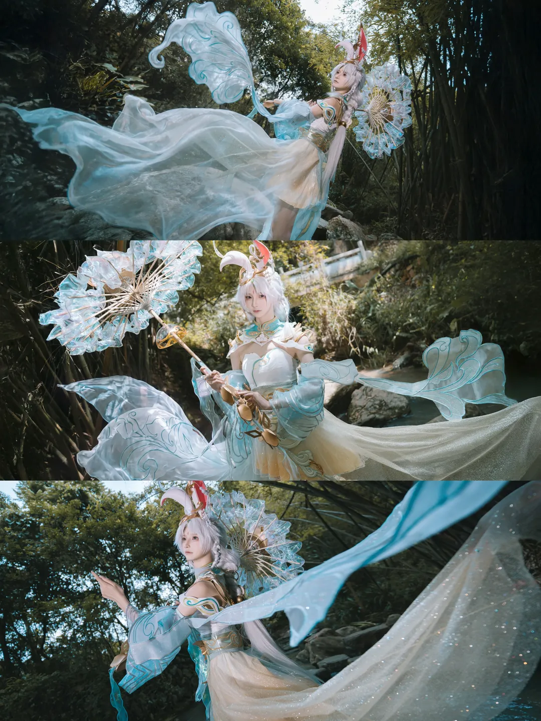 【公孙离cos】王者荣耀云诺千山竹林溪边的完美演绎 - 第 4 张