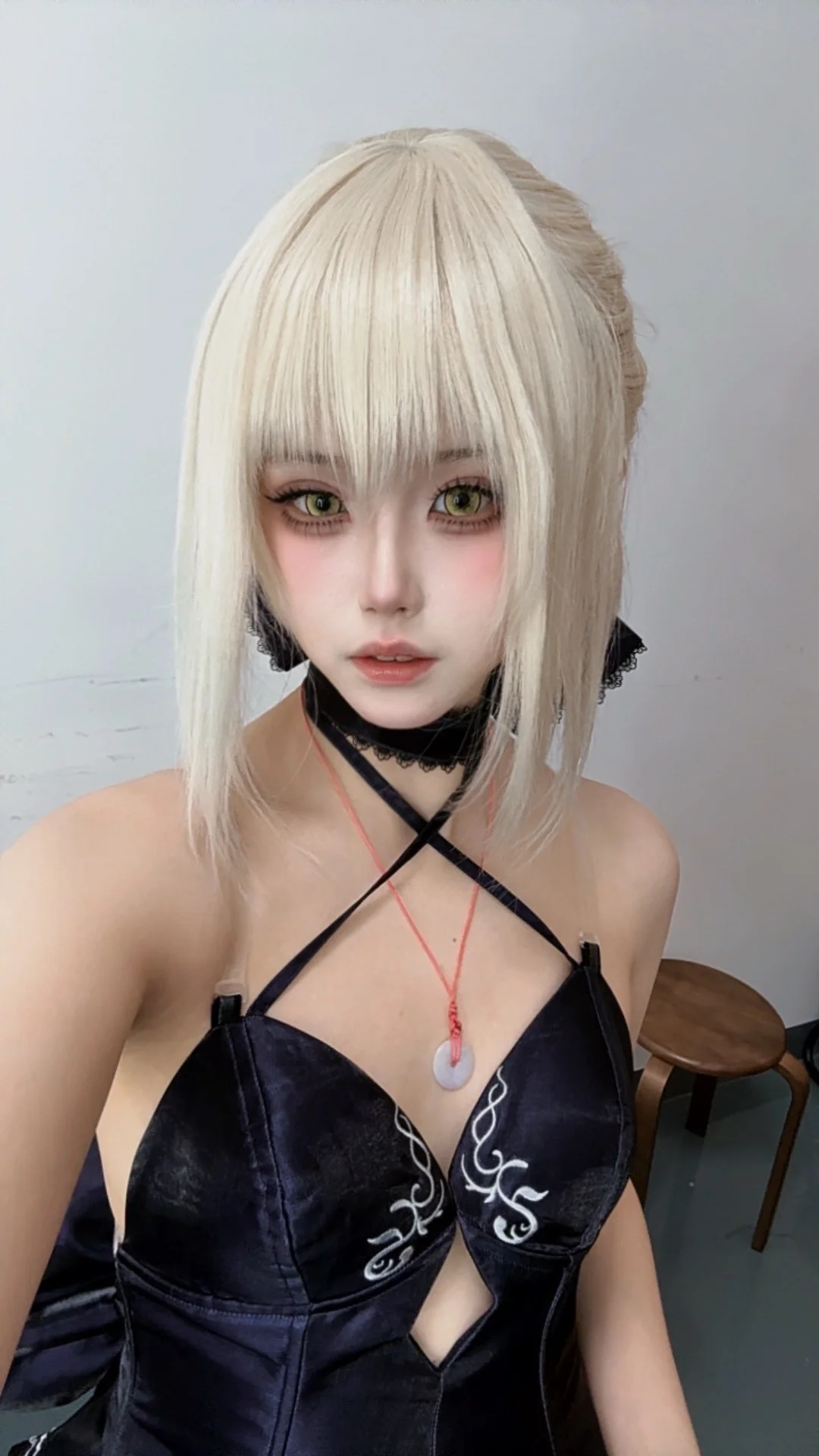 【阿尔托莉雅cos】白毛假发吃妆实录，Fate系妆面记录